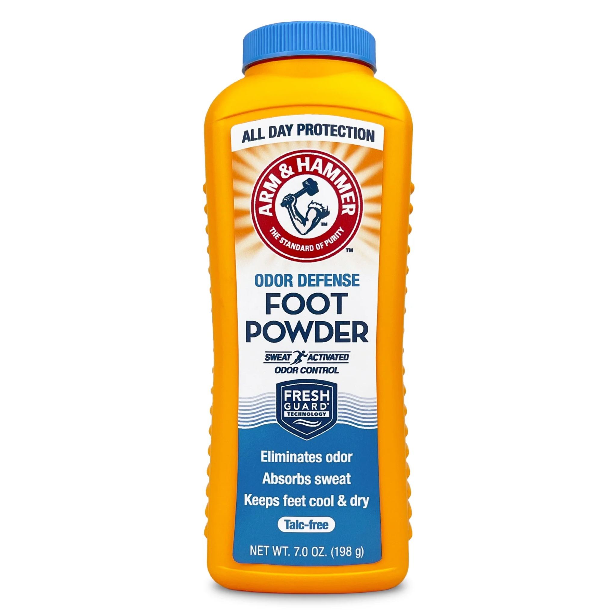 Arm & Hammer, Fresh Scent Odor Defense Foot Powder, Absorbs Moisture and Neutralizes Odors for All-Day Comfort, 7 oz