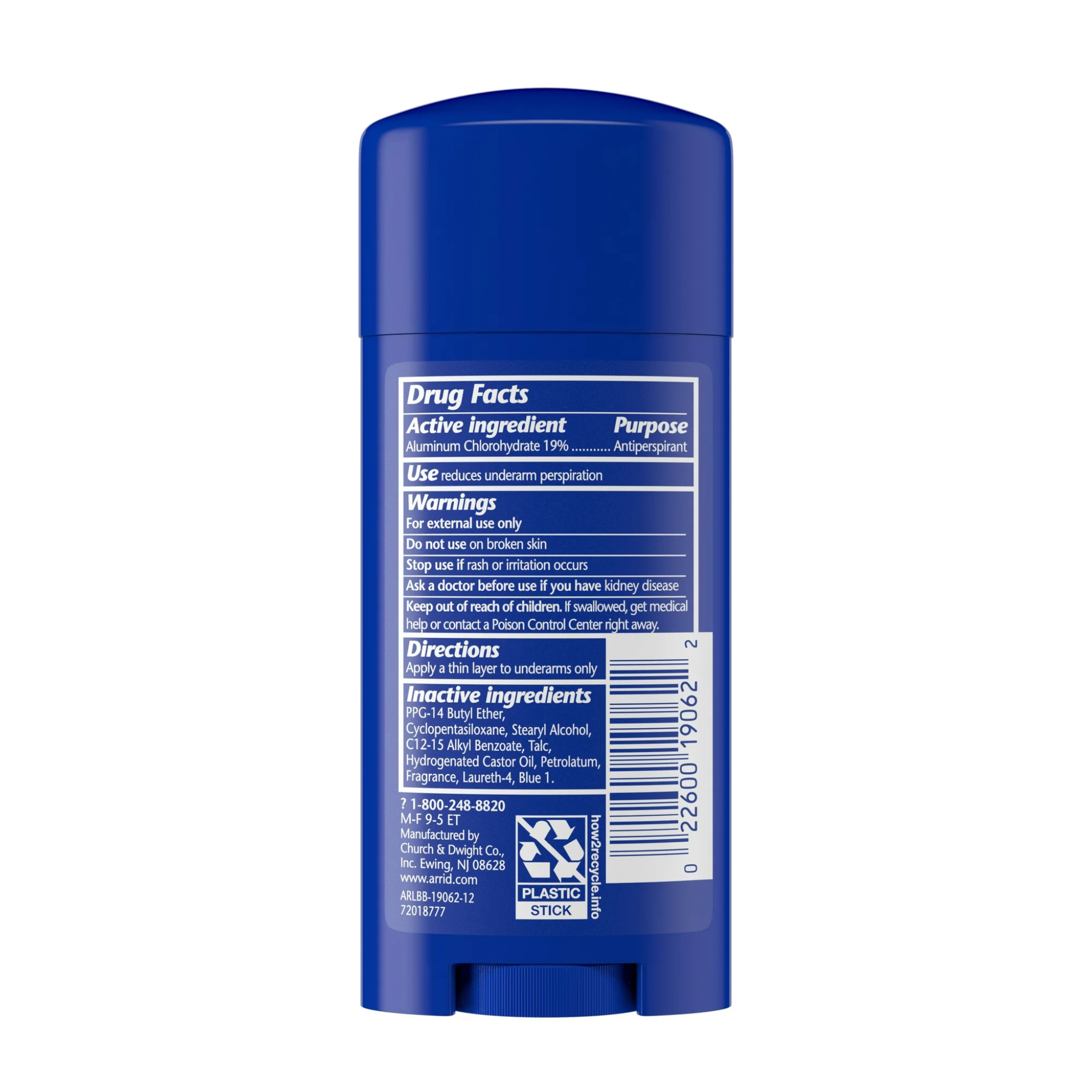 ARRID XX Anti-Perspirant Deodorant Solid Regular 2.6 oz