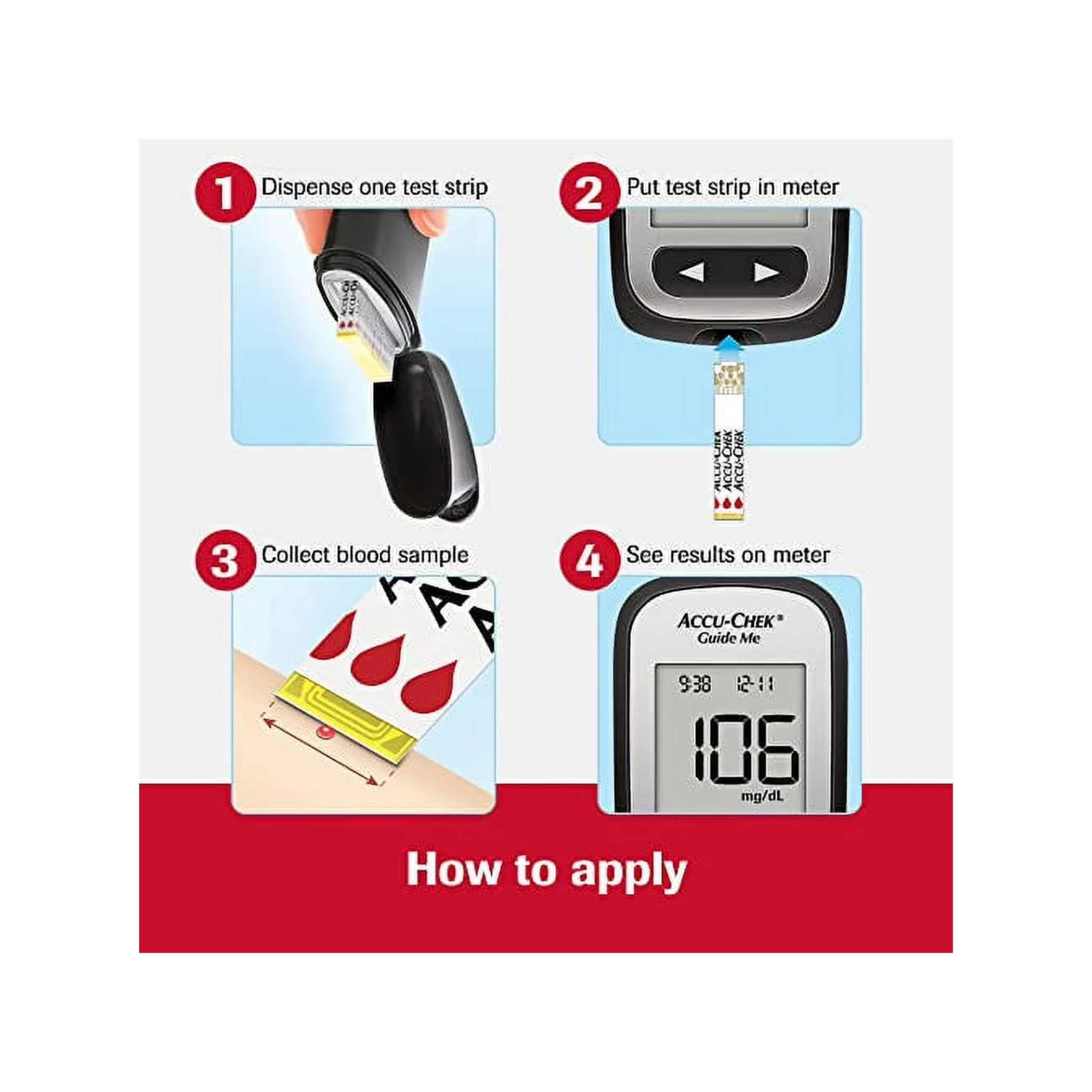 Accu-Chek, Aviva Plus Blood Glucose Test Strips, Accurate & Easy Testing, 50 Count