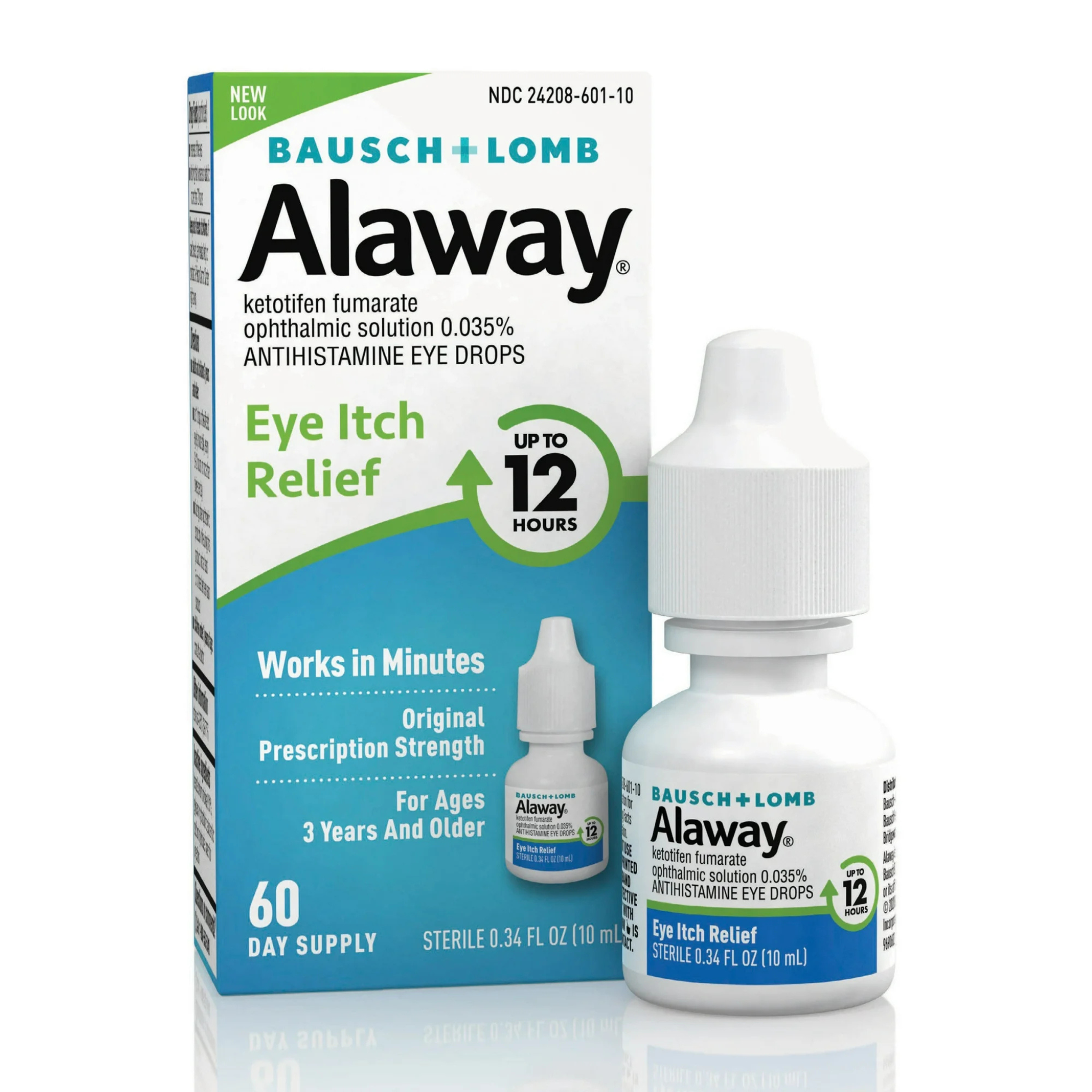 Alaway Antihistamine Eye Drops, from Bausch + Lomb 0.34 FL OZ