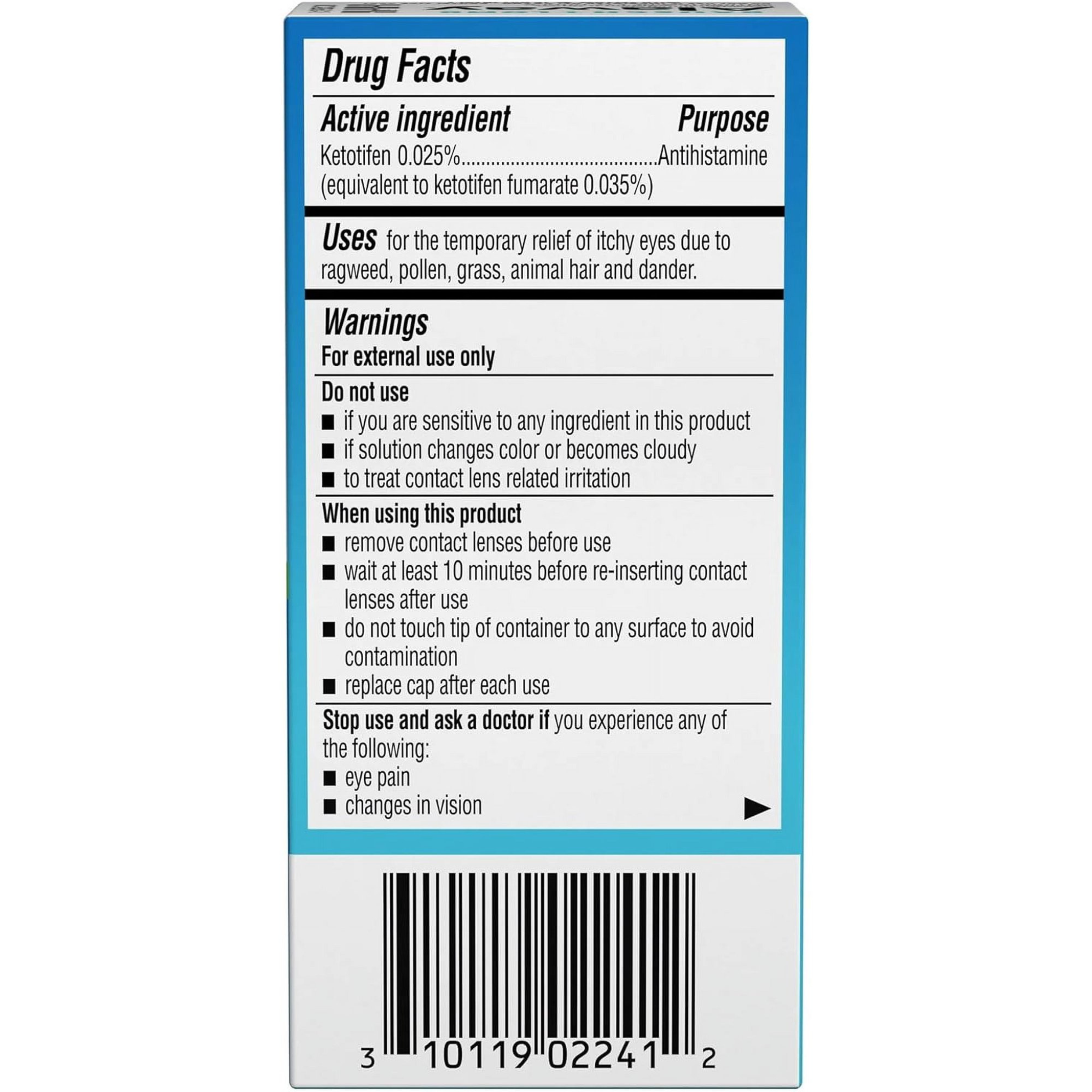 Alaway Antihistamine Eye Drops, from Bausch + Lomb 0.34 FL OZ