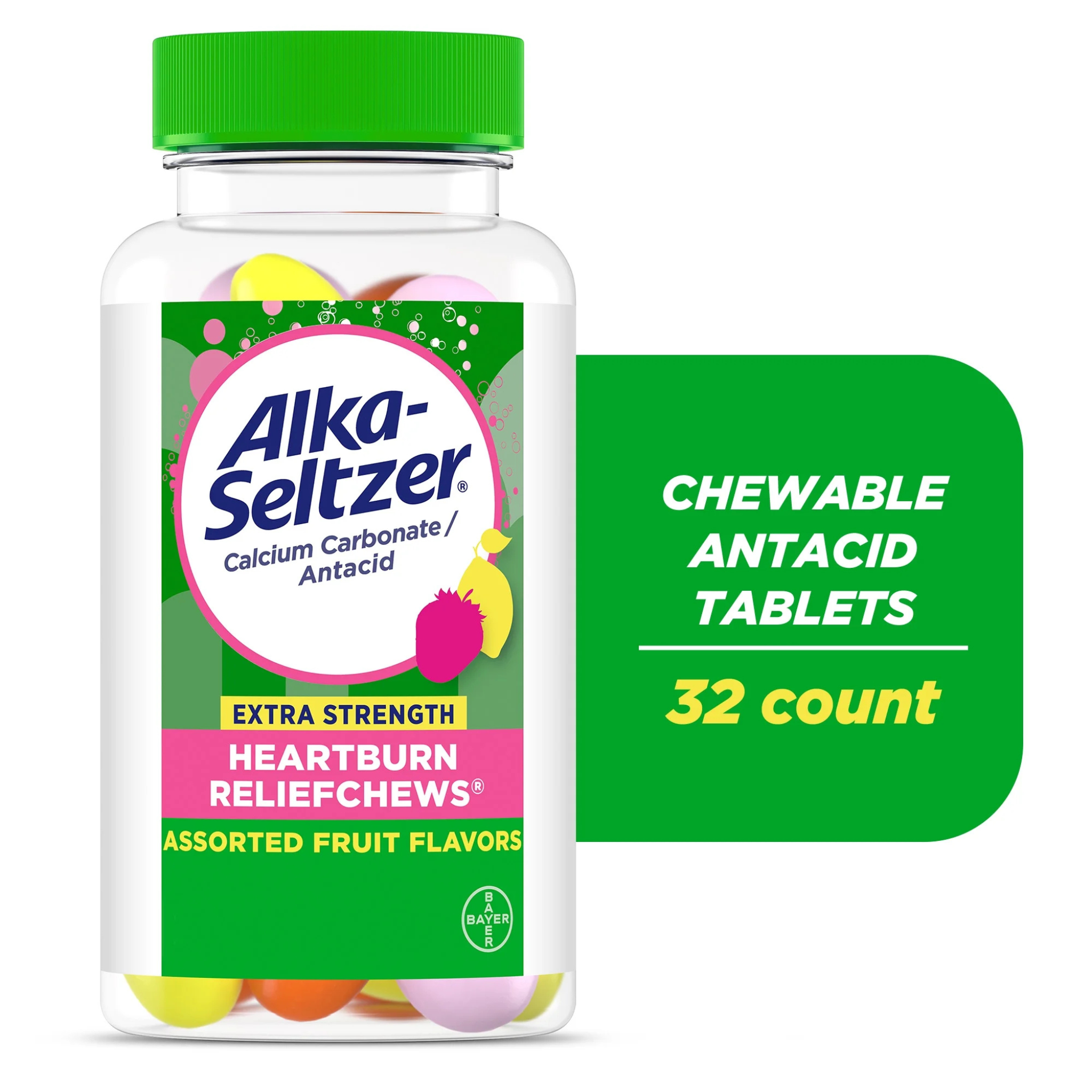 Alka-Seltzer Extra Strength Heartburn Relief Chews Antacid Tablets 32 Ct