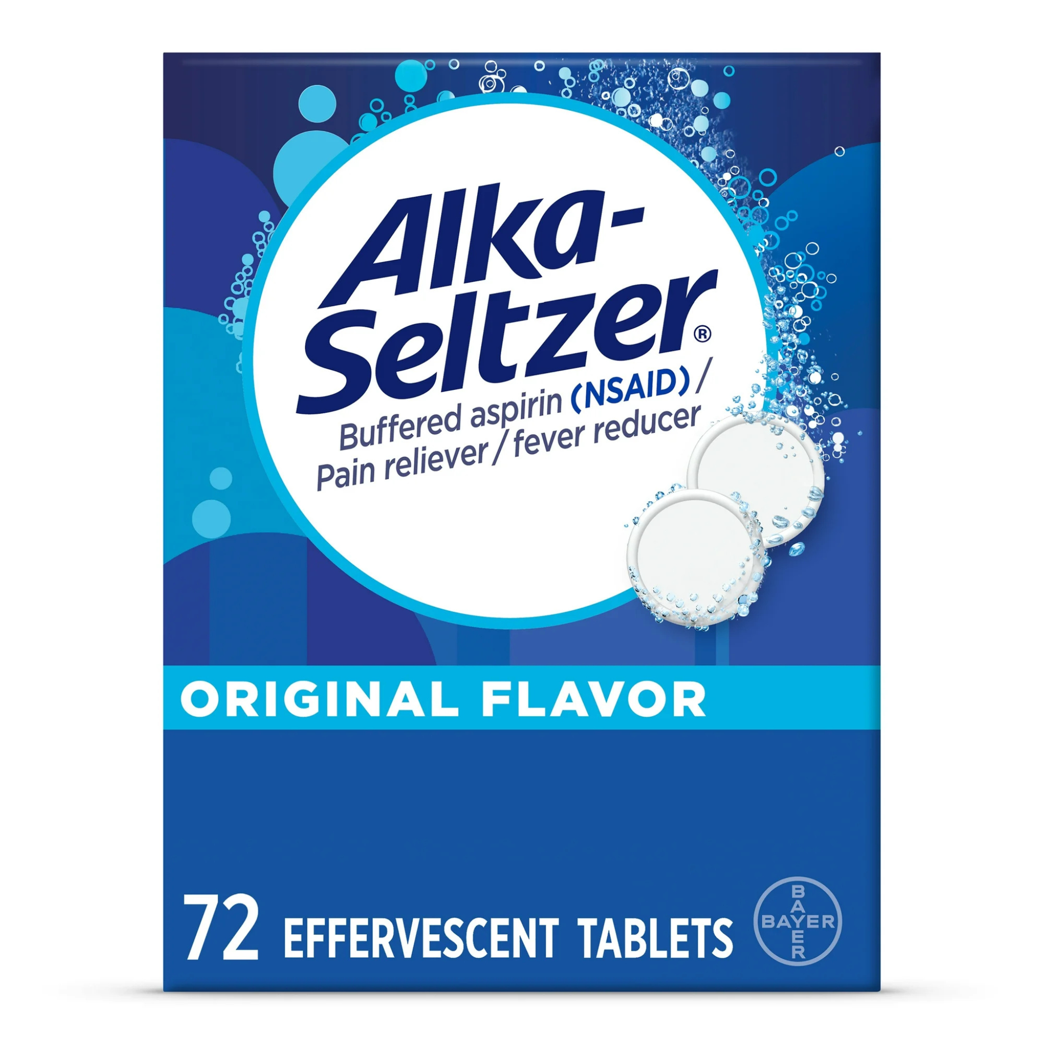 Alka-Seltzer Original Pain Relief Effervescent, 72ct