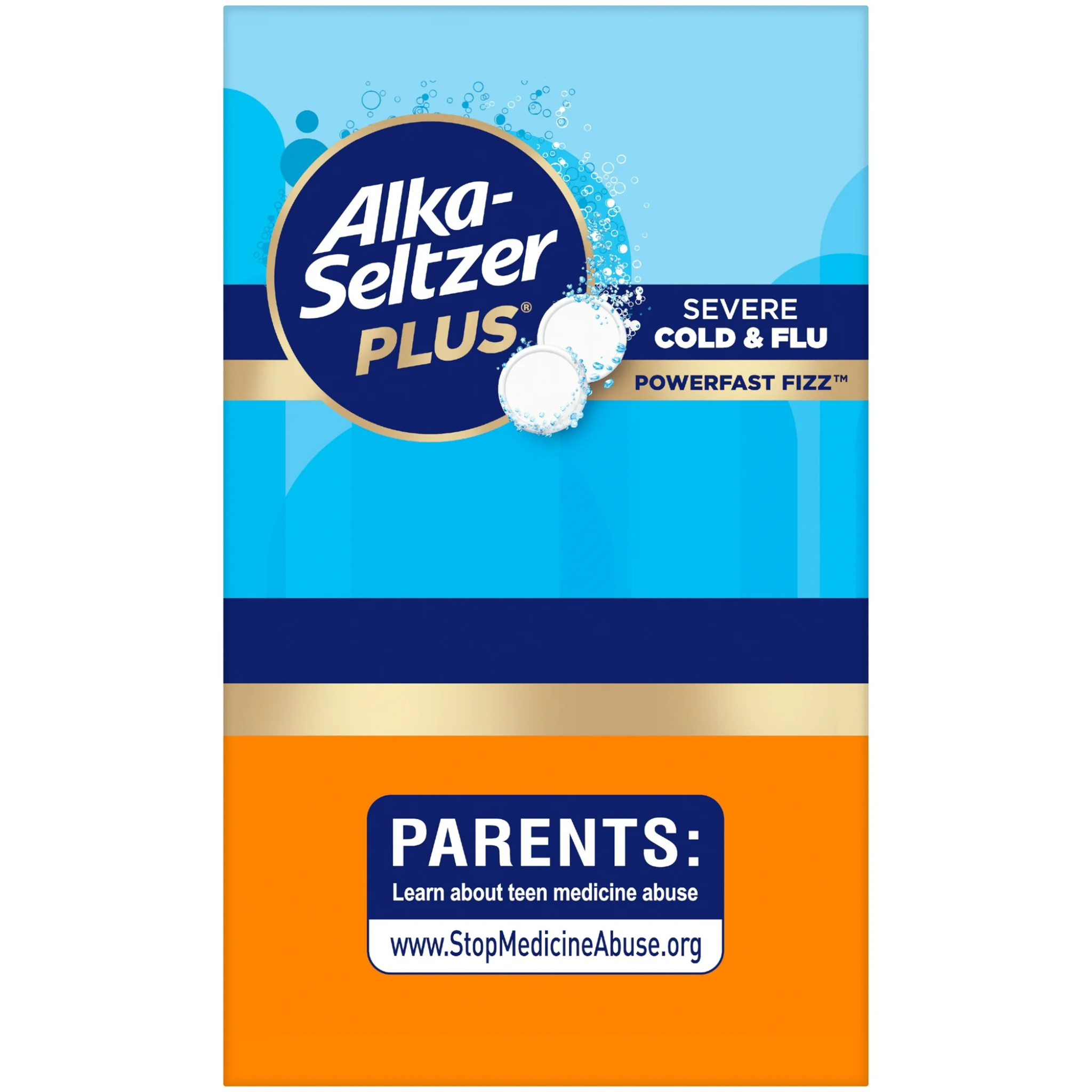 Alka-Seltzer Plus Powerfast Fizz Severe Cold & Flu Medicine, Effervescent Tablets, 24 Count