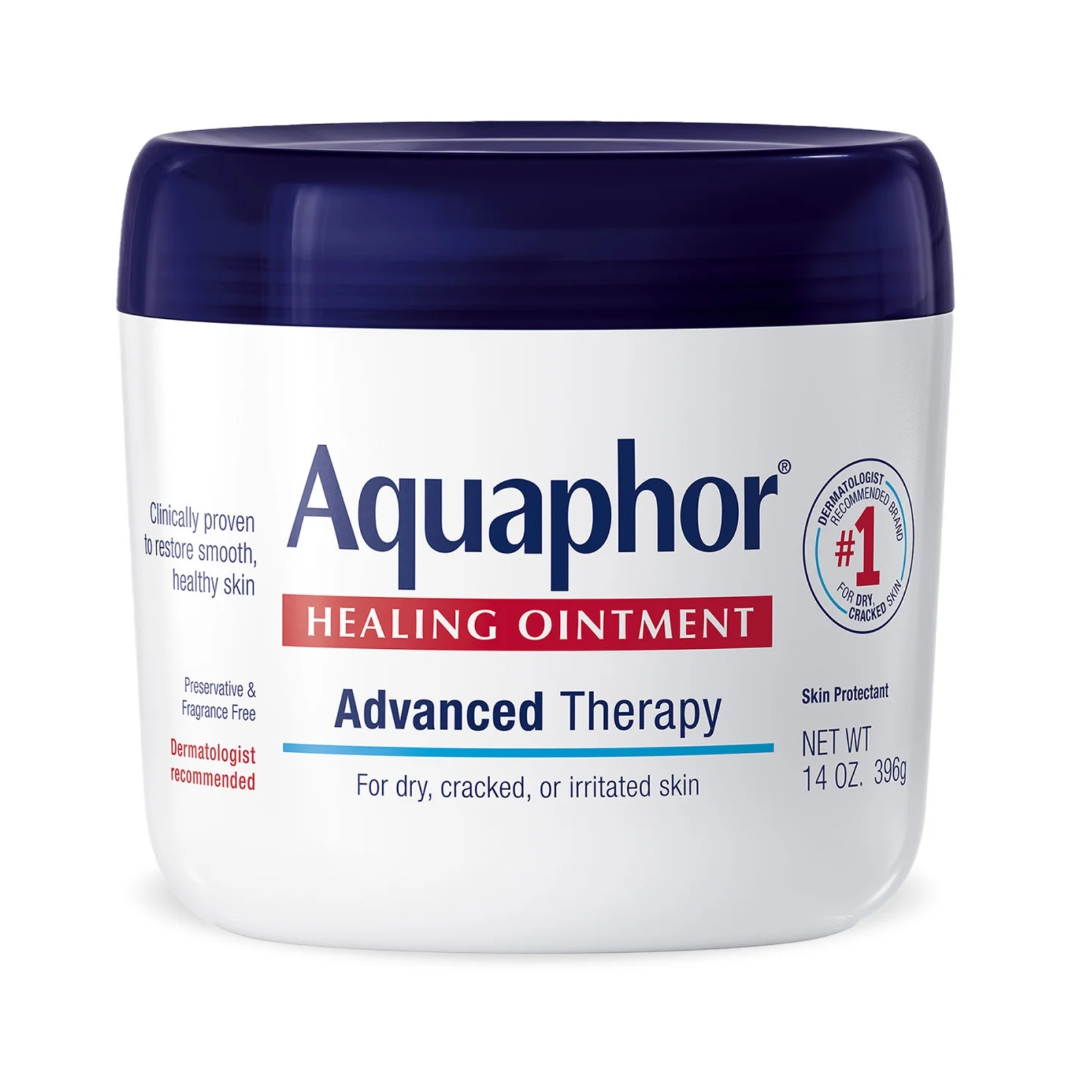 Aquaphor®, Healing Ointment, Advanced Therapy Skin Protectant for Dry & Compromised Skin, 14 oz Jar