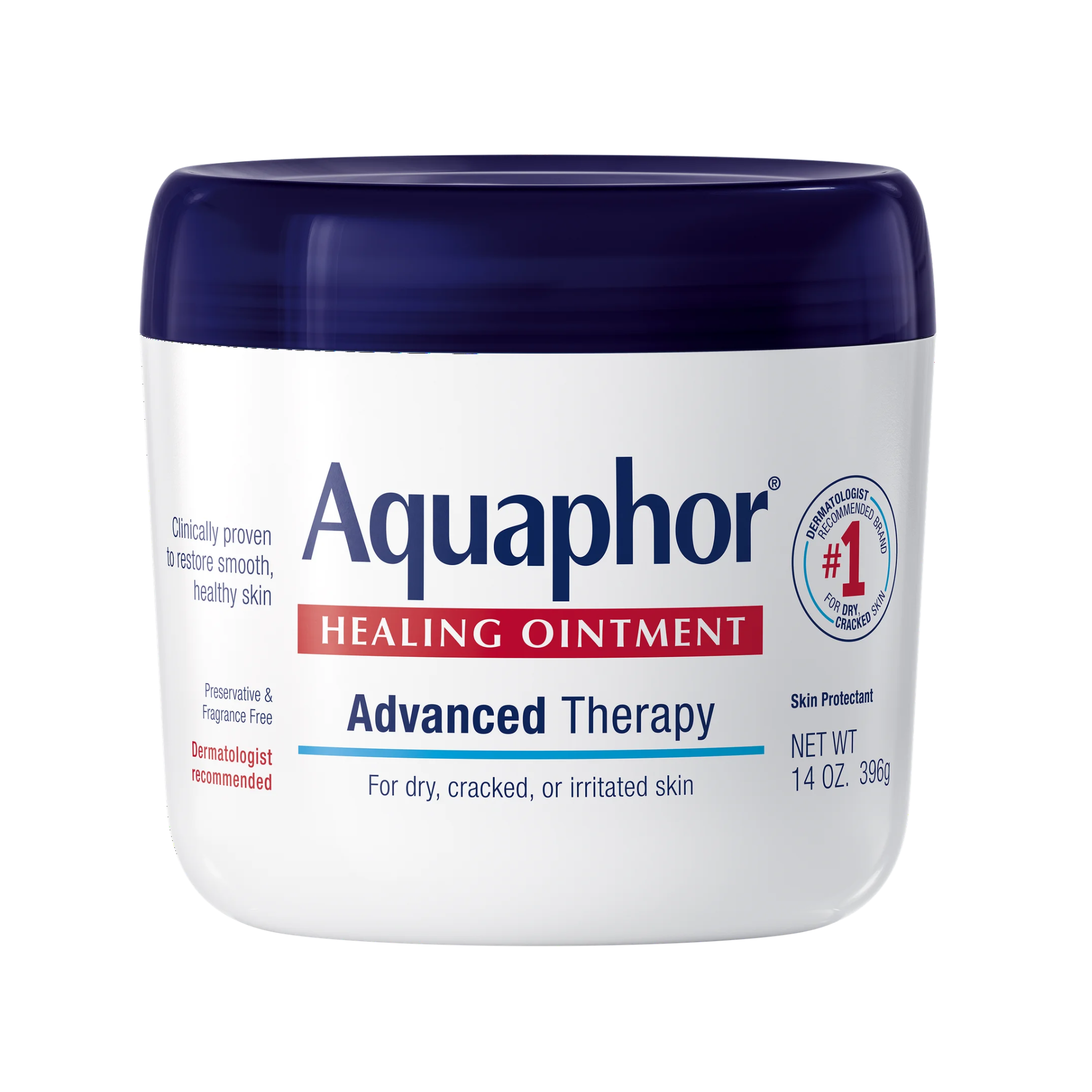 Aquaphor, Healing Ointment, Soothing Moisture for Dry Skin, Use After Hand Washing, 14 oz Jar