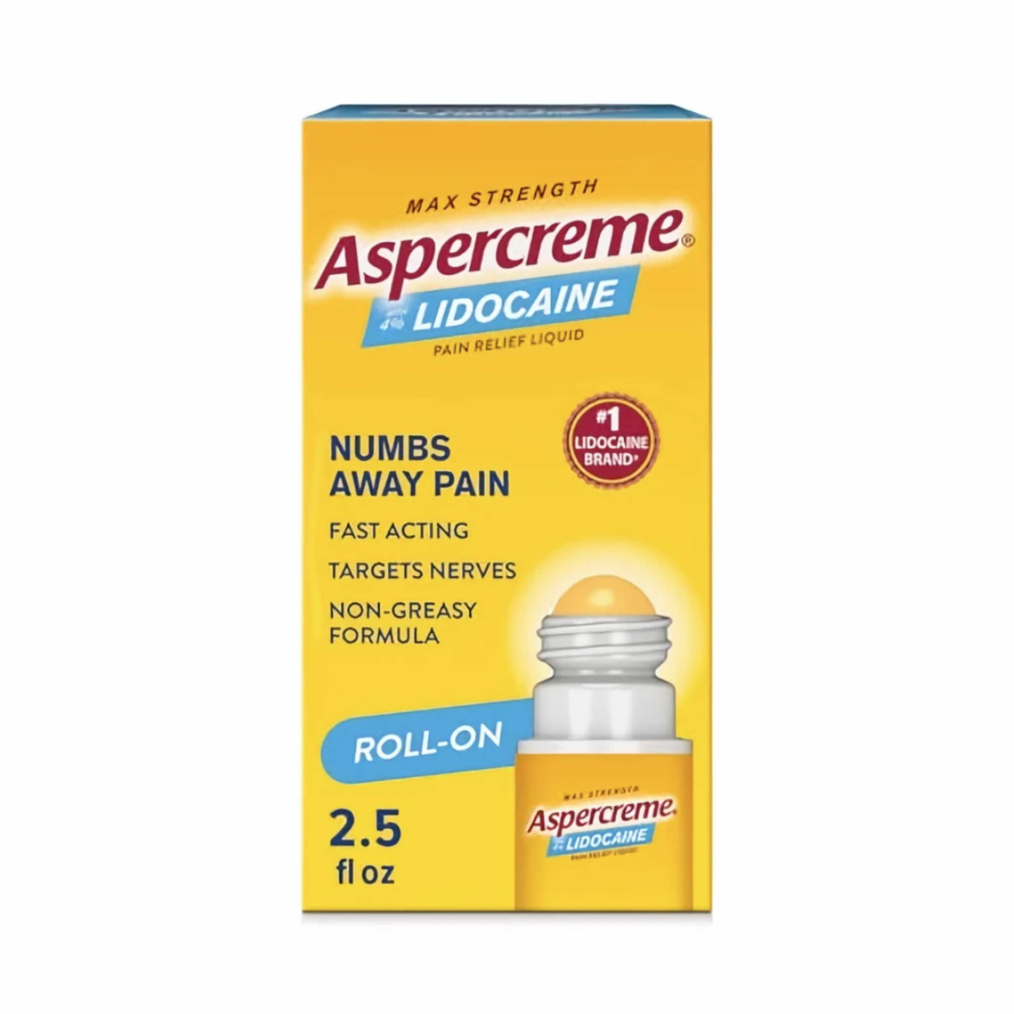 Aspercreme 4% Lidocaine No Mess Applicator, 2.5 oz