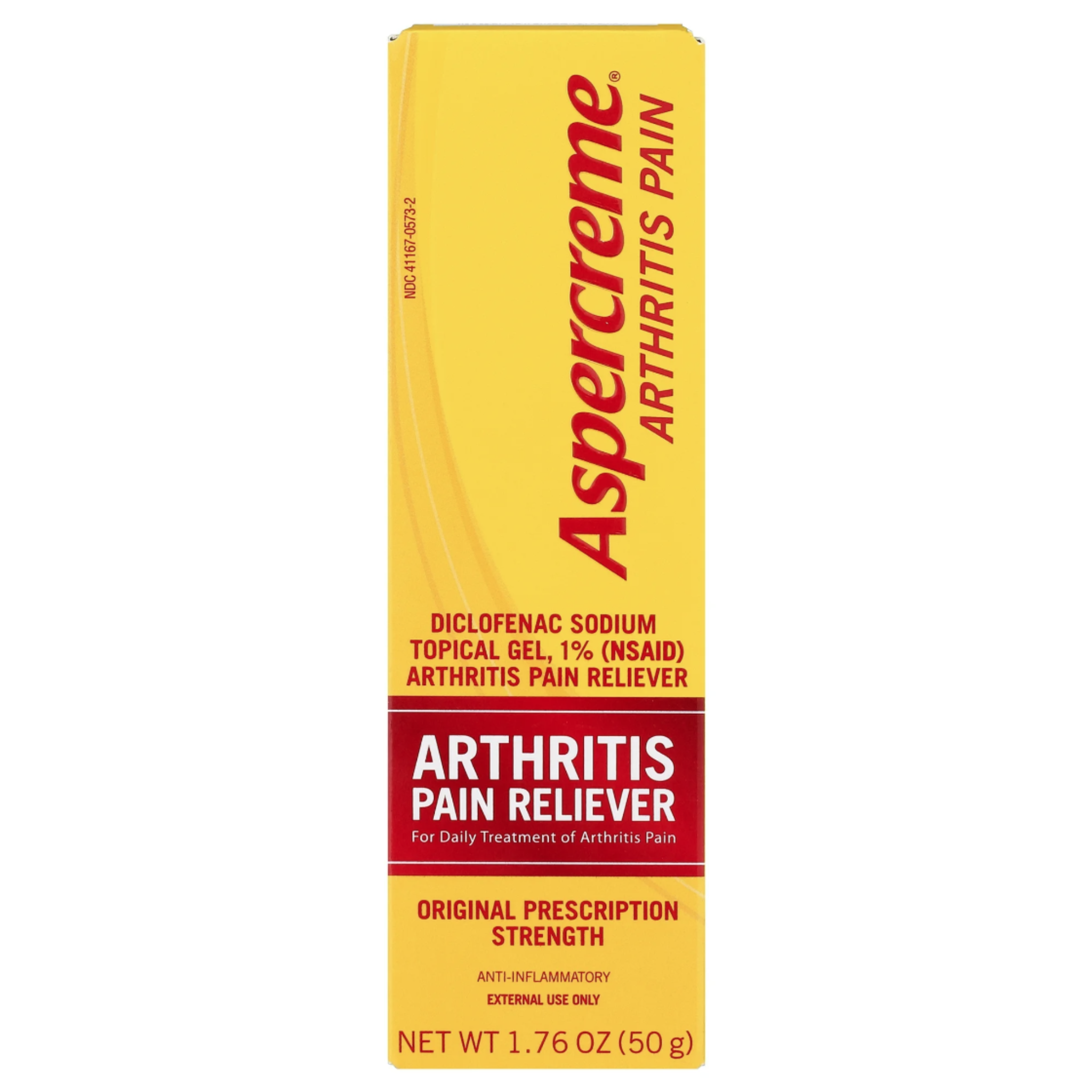 Aspercreme Prescription Strength Arthritis Pain Reliever, Topical Diclofenac Sodium Gel for Pain Relief, 1.76 oz