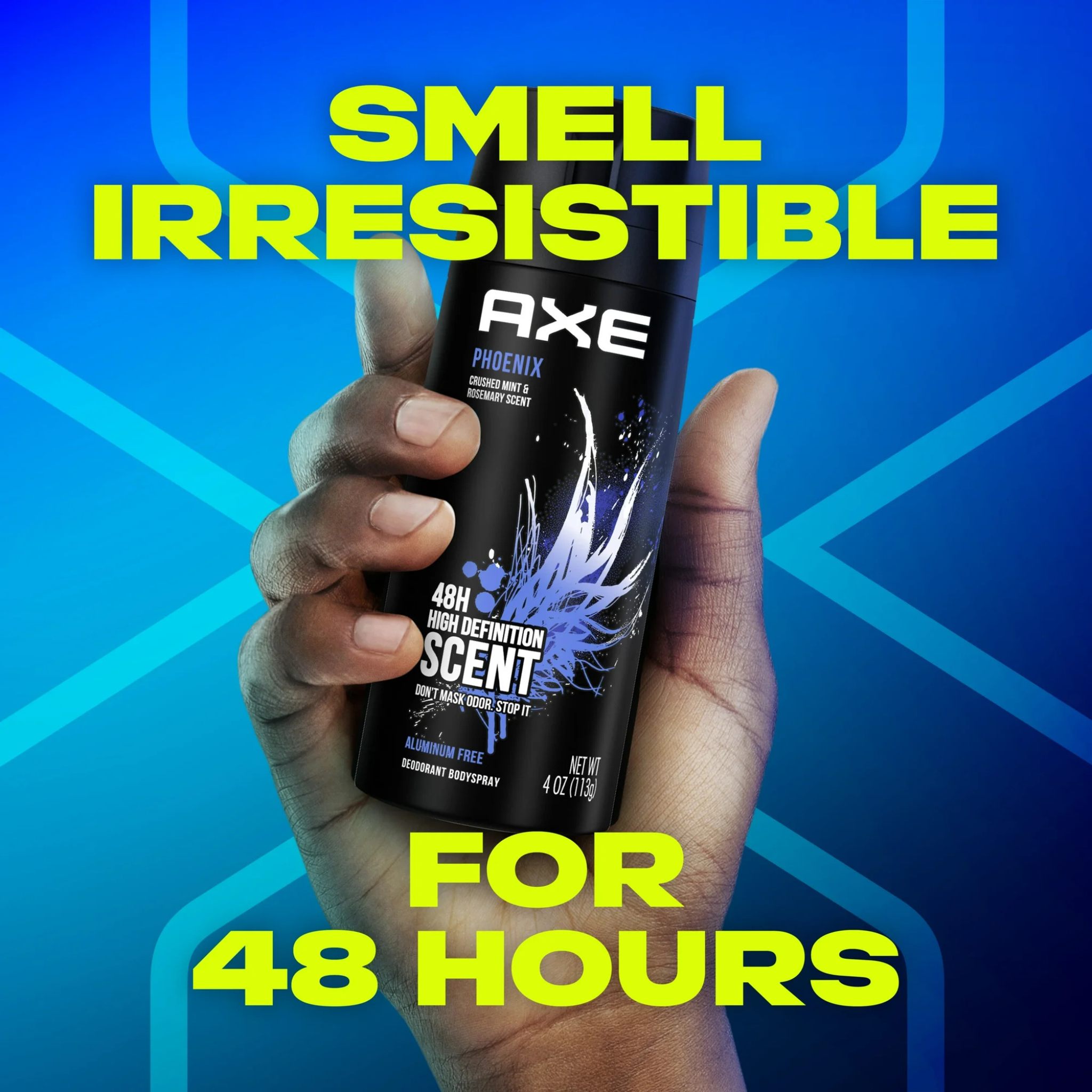 Axe Phoenix Long Lasting Men's Antiperspirant Deodorant Spray, Crushed Mint and Rosemary, 4 oz