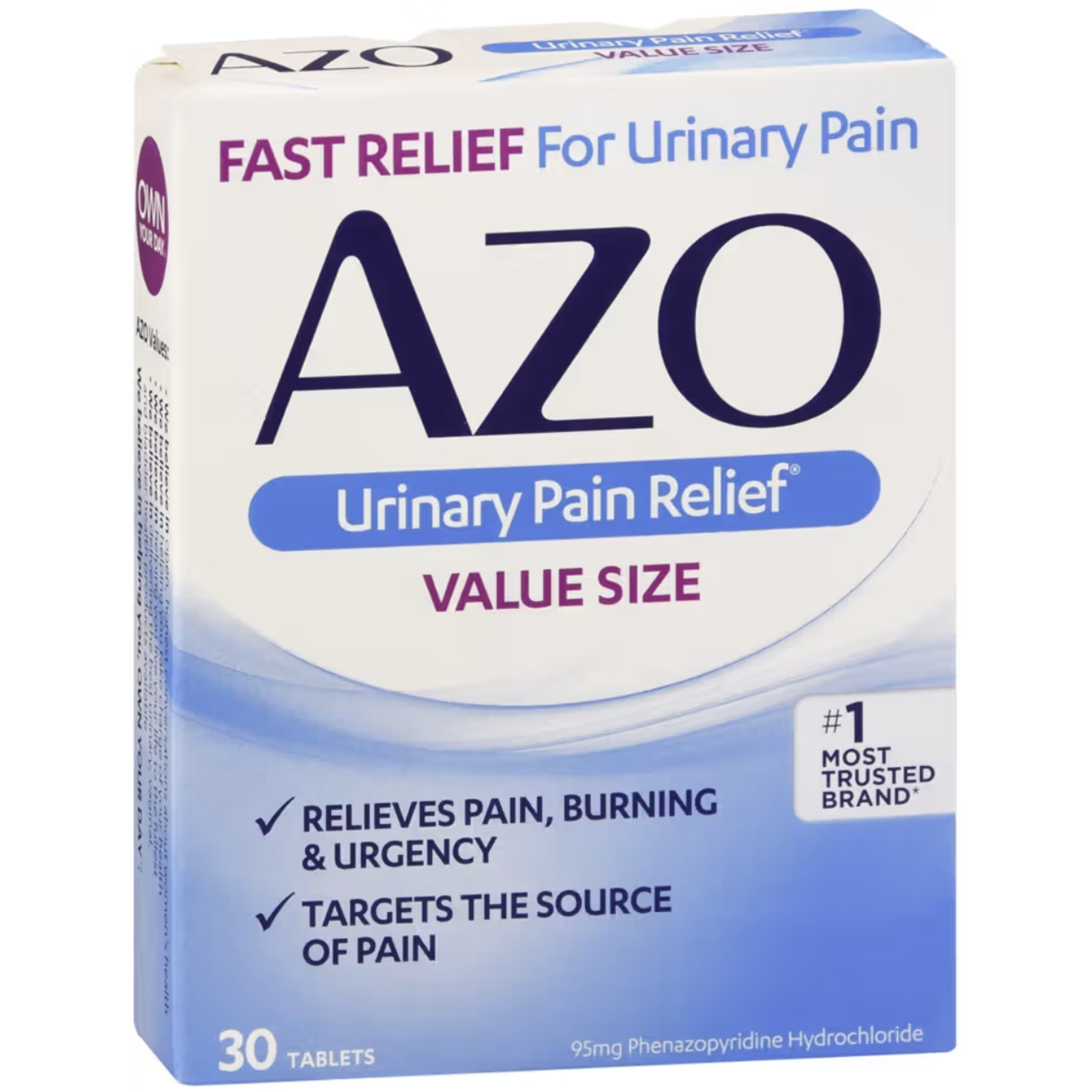 Azo Standard, Urinary Pain Relief, 30 Tablets