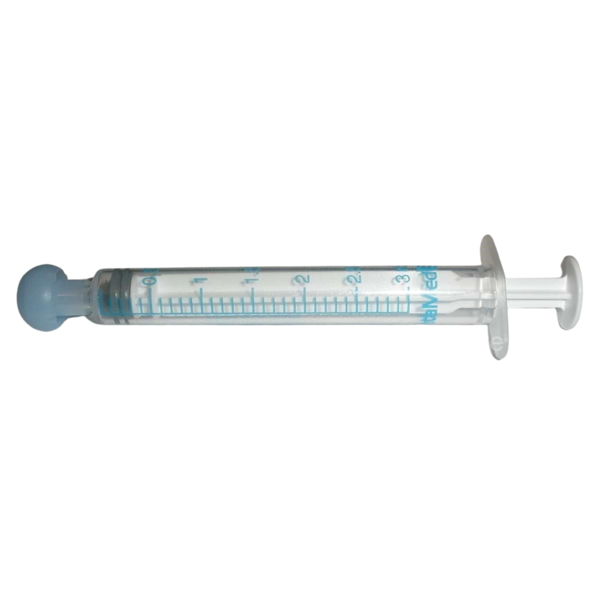 BAXA ExactaMed Oral Liquid Medication Syringe, 3mL – Clear Medicine Dose Dispenser with Cap, Latex-Free