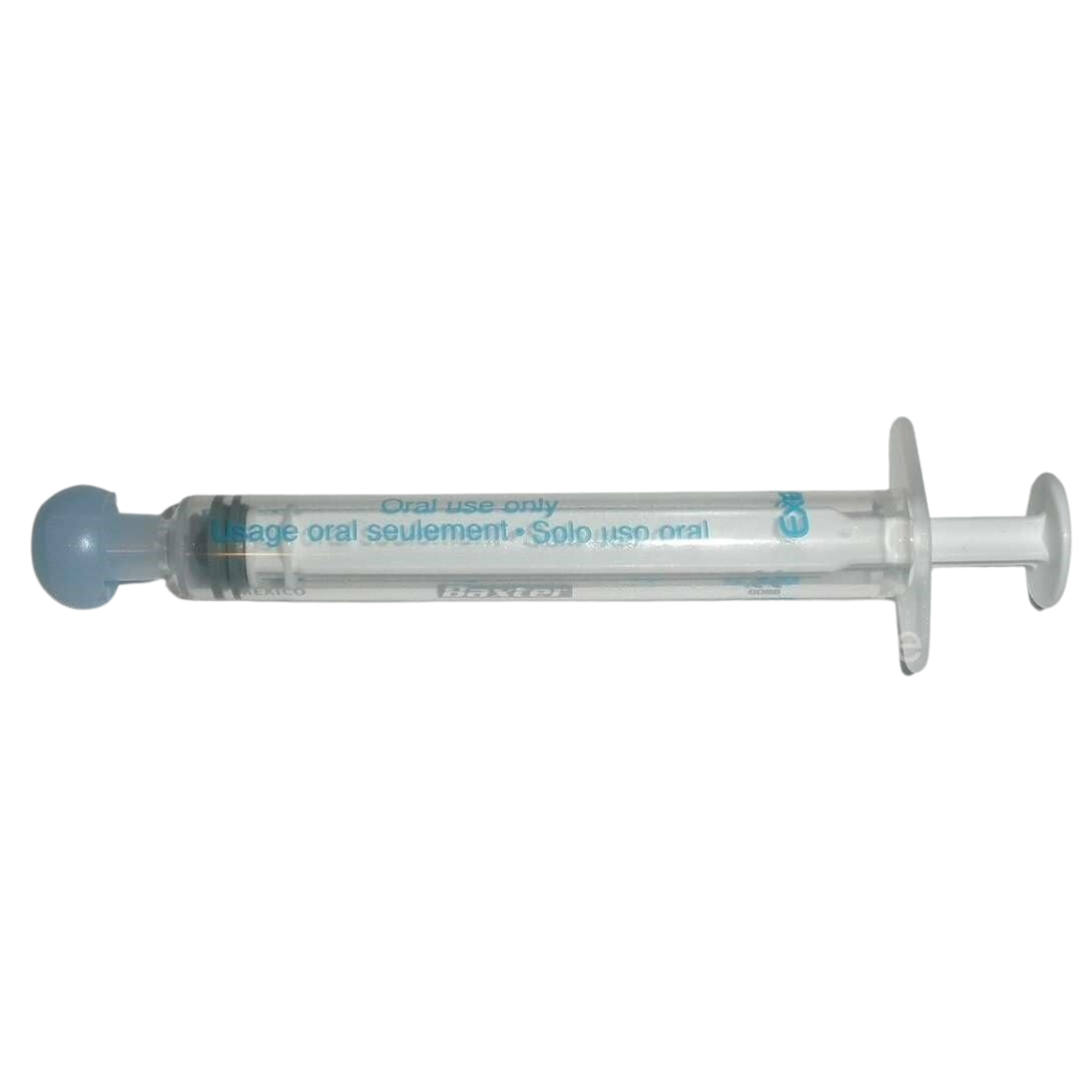 BAXA ExactaMed Oral Liquid Medication Syringe, 3mL – Clear Medicine Dose Dispenser with Cap, Latex-Free