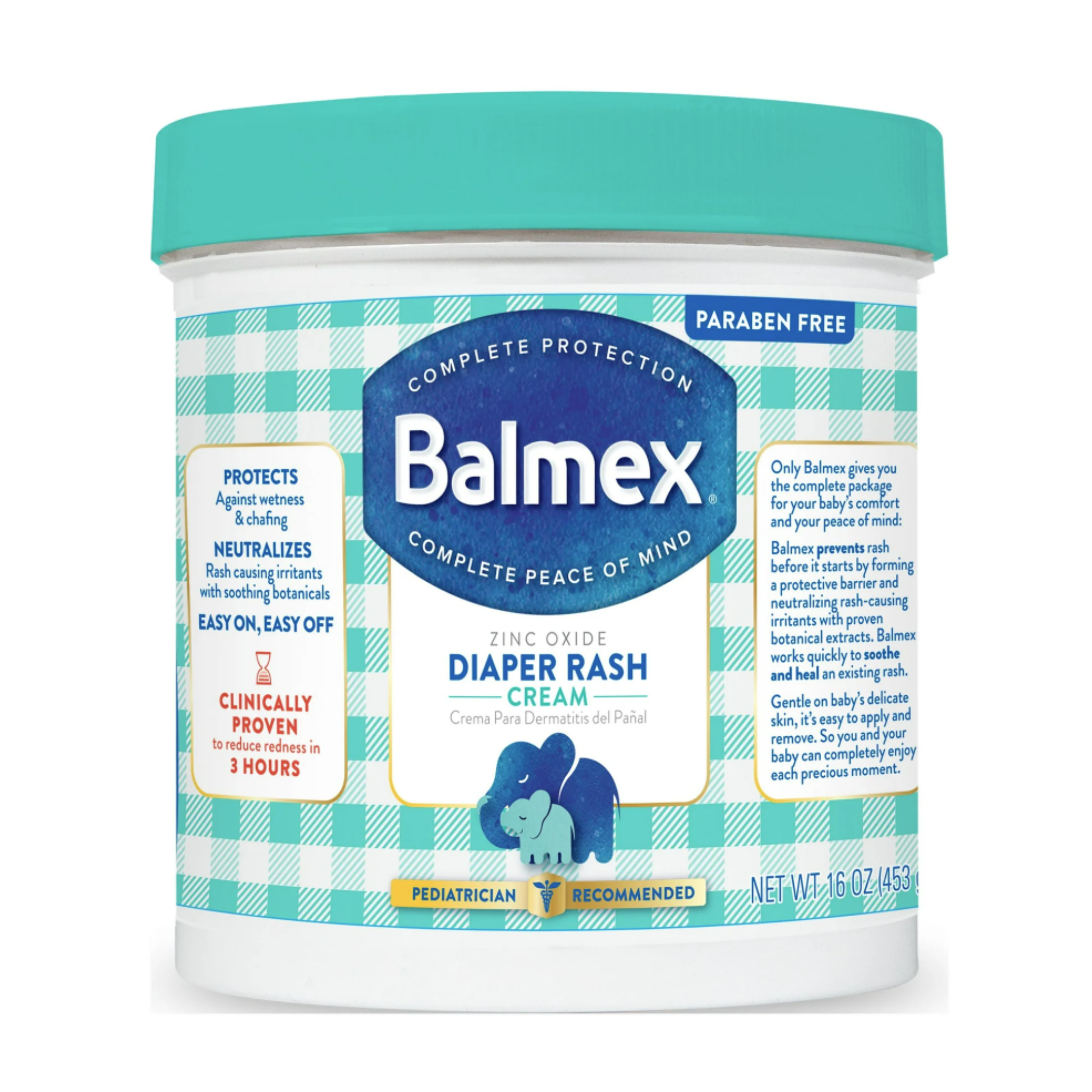 Balmex Complete Protection Diaper Rash Cream, 16 oz