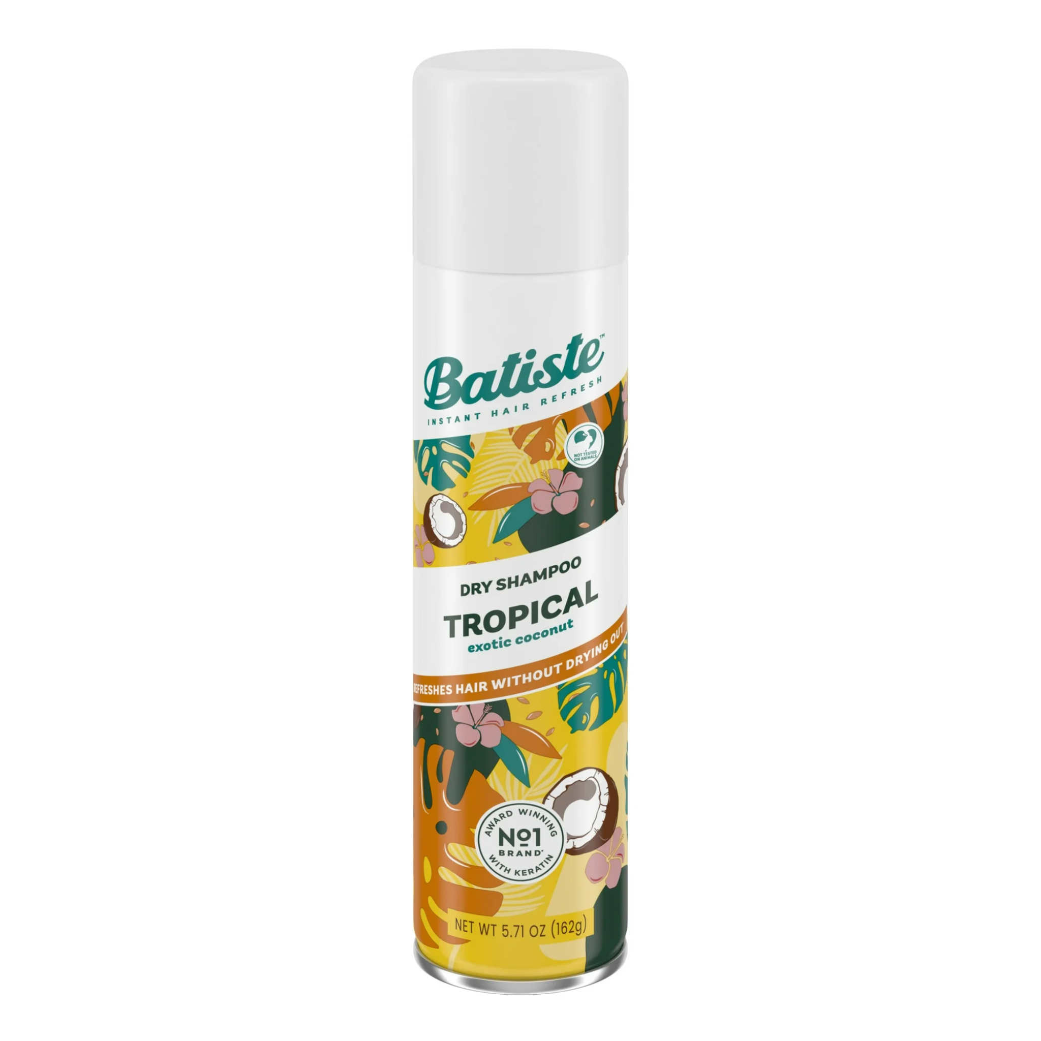 Batiste, Dry Shampoo, Tropical Fragrance for Refreshing Hair Between Washes, Waterless Shampoo, 5.71 Oz