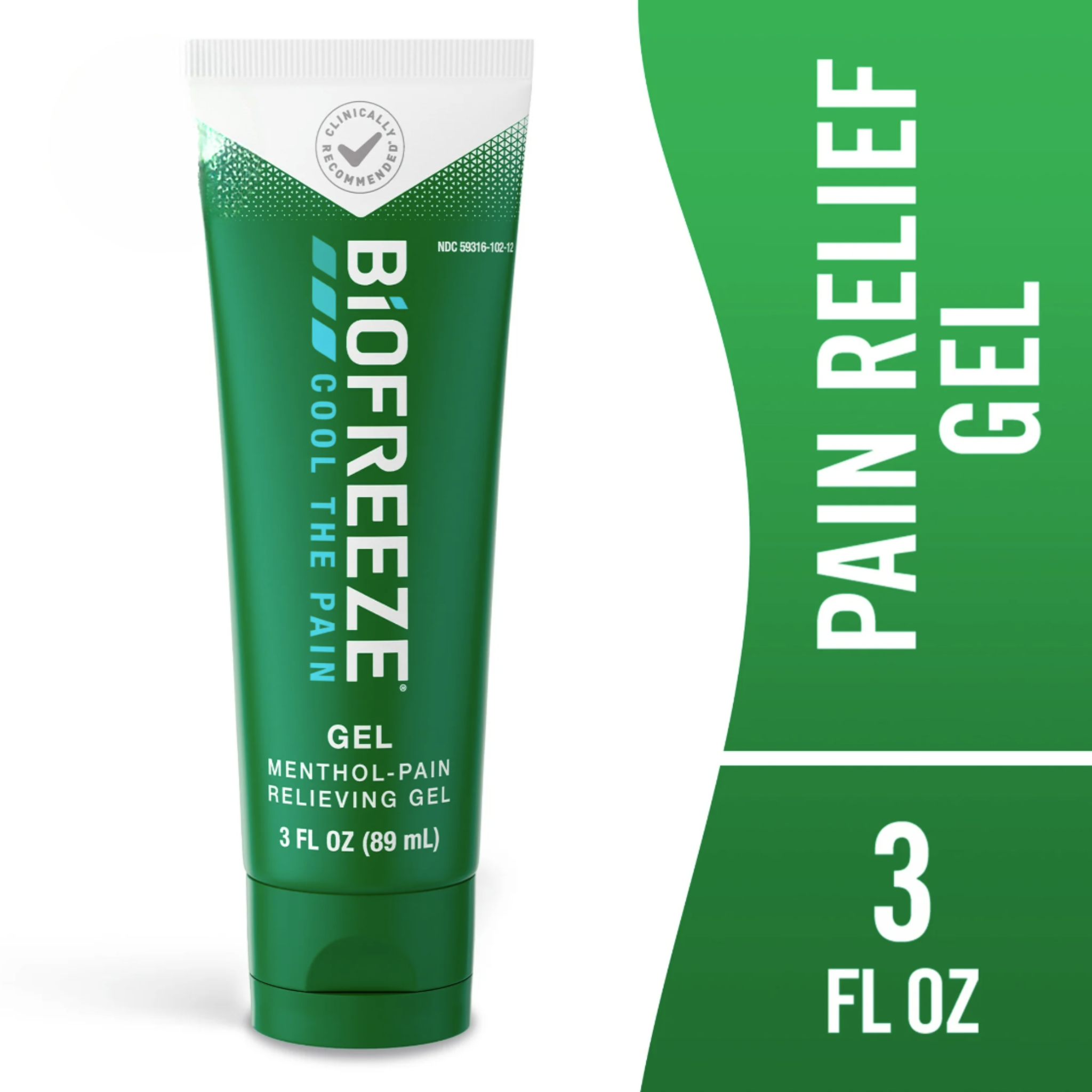 Biofreeze Pain Relief Gel, Back Knee Muscle Joint and Arthritis Pain Relievers, 3 fl oz Menthol