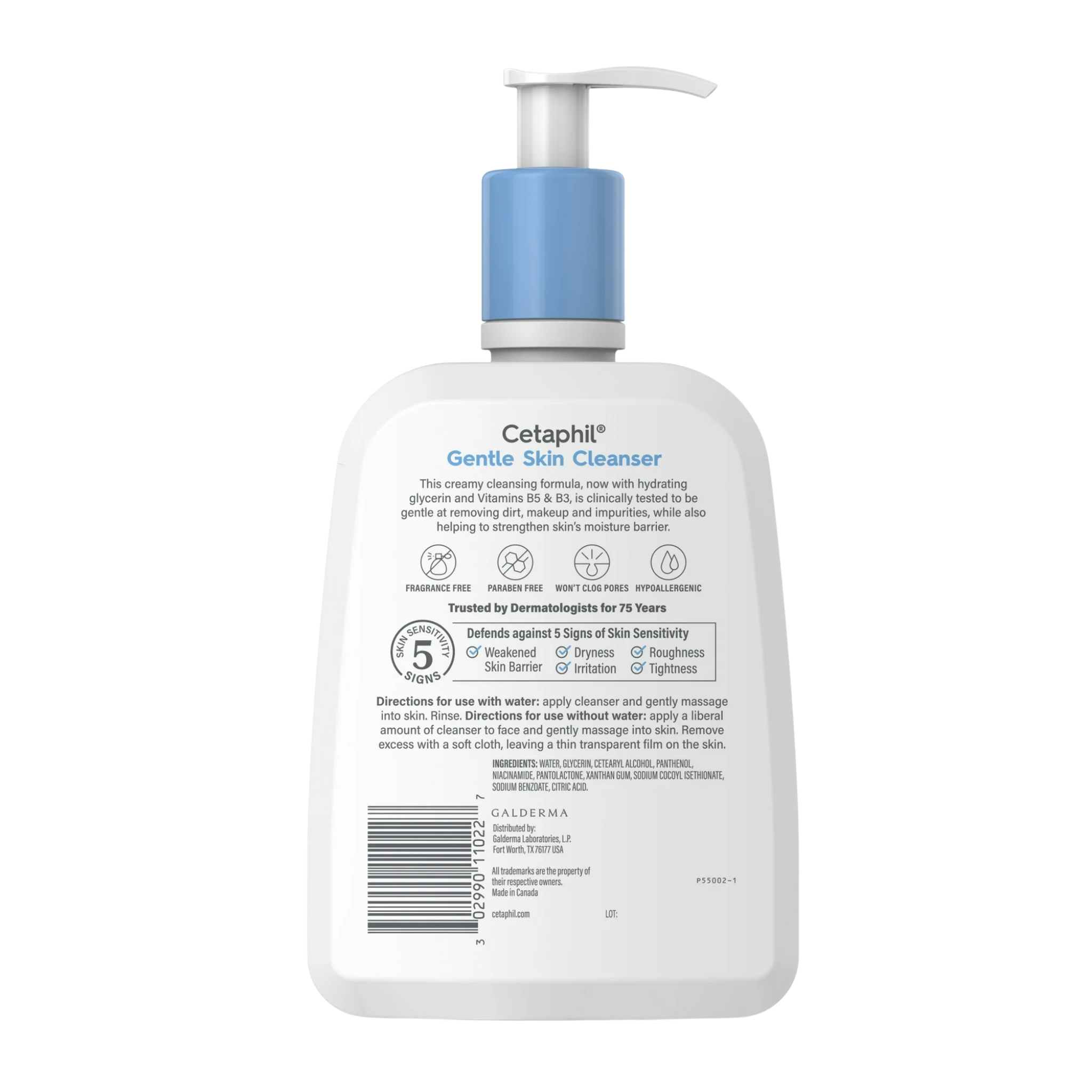 Cetaphil, Hydrating Gentle Skin Cleanser, Face Wash for Dry to Normal Sensitive Skin, 16 oz