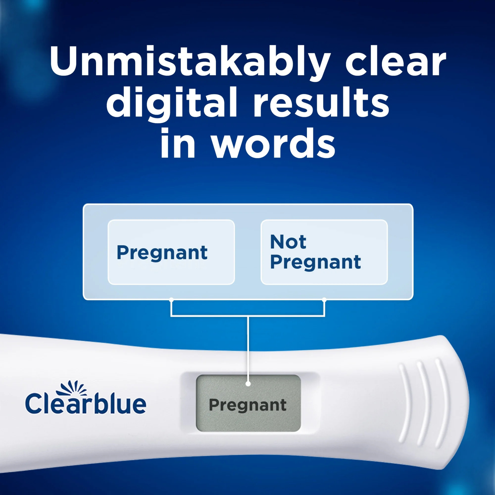 Clearblue Pregnancy Test Combo Pack, Digital with Smart Countdown & Rapid Detection 2 Ct