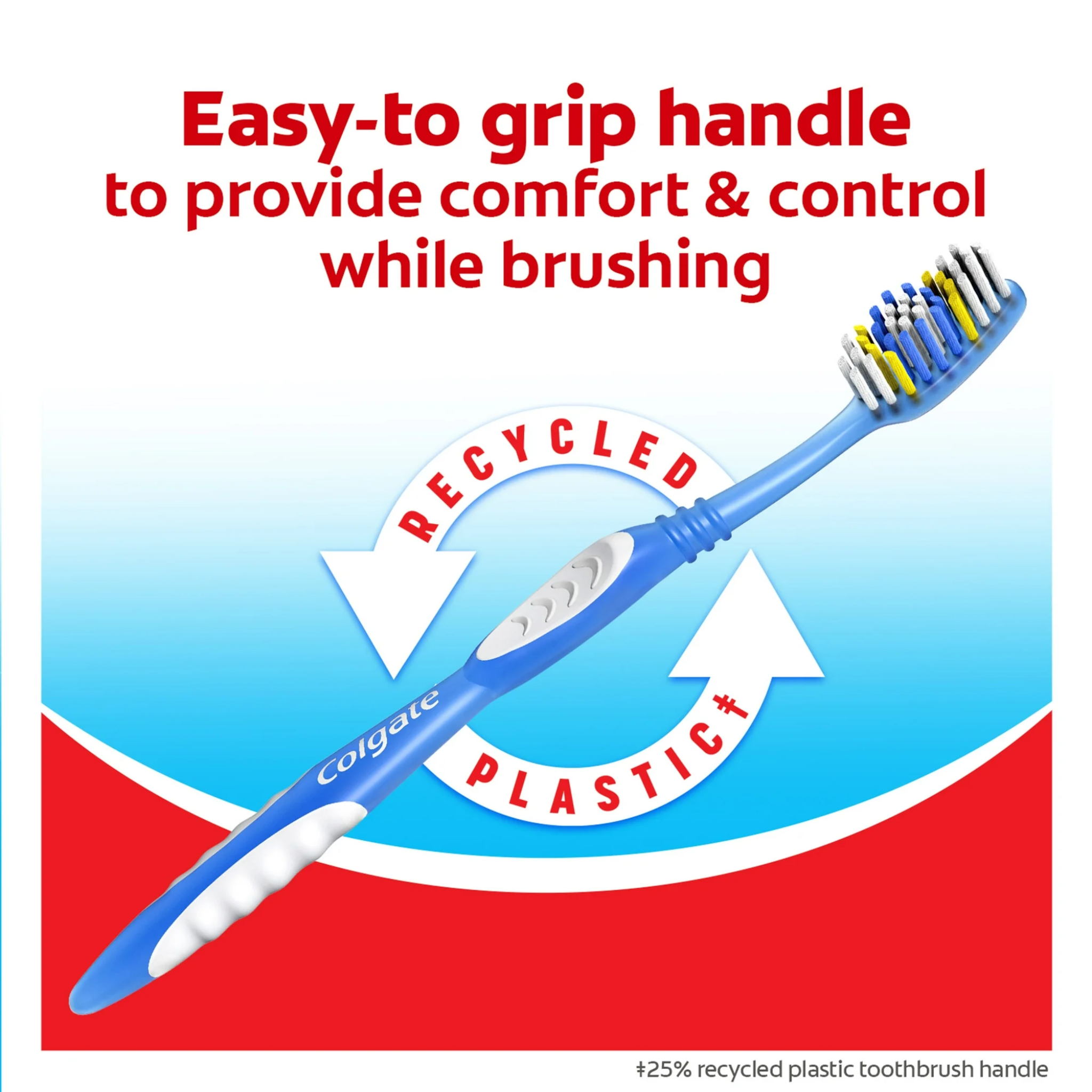 Colgate, Extra Clean Full Head Toothbrush, Soft Bristles for Gentle Cleaning, 1 Count