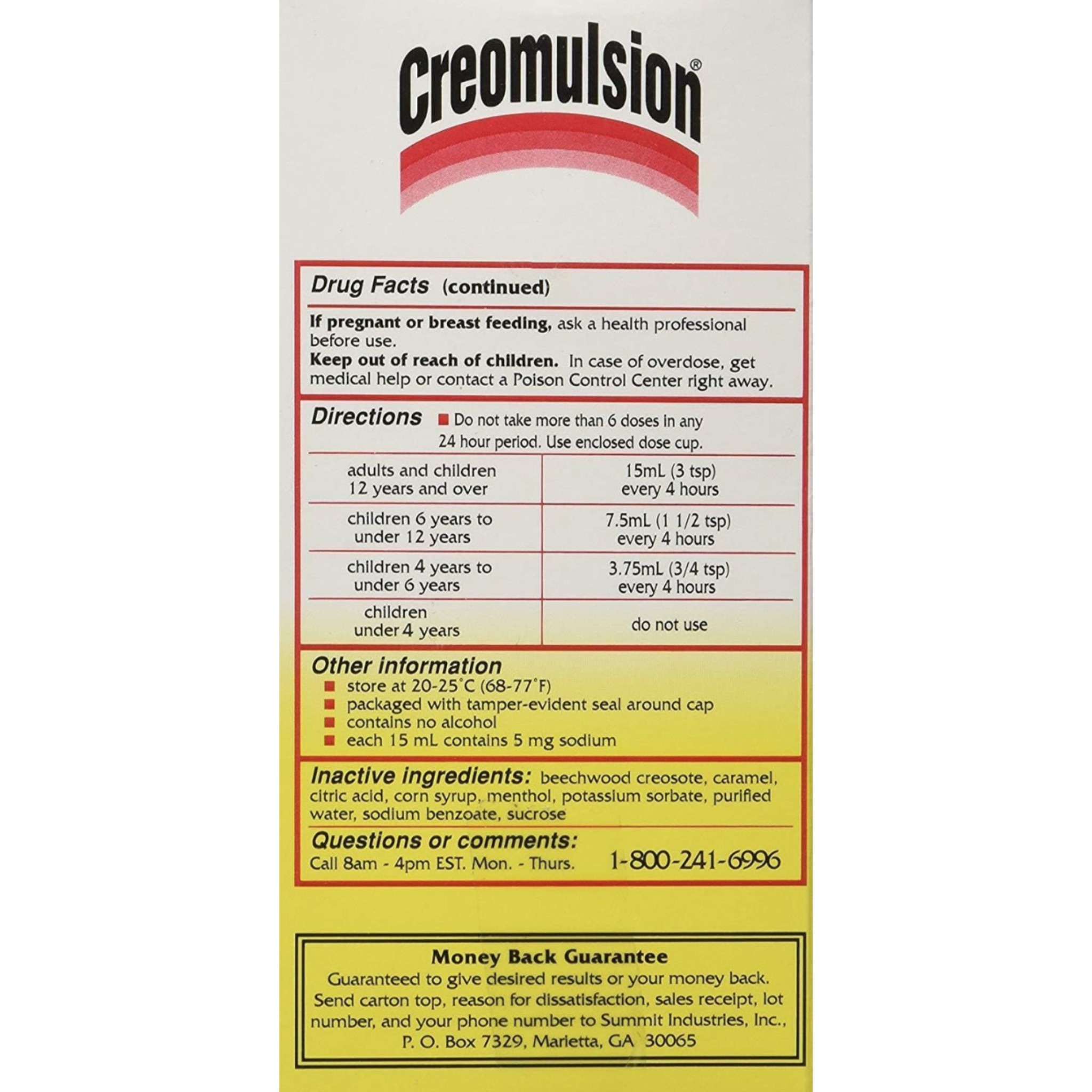 Creomulsion Adult Cough Medicine, 4 Ounce