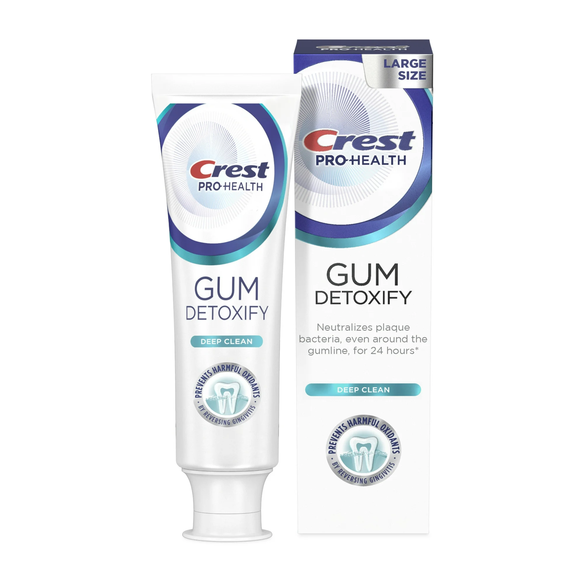 Crest, Pro-Health Gum Detoxify Deep Clean Toothpaste, Provides Gum Care and Oral Health Protection, 4.8 oz