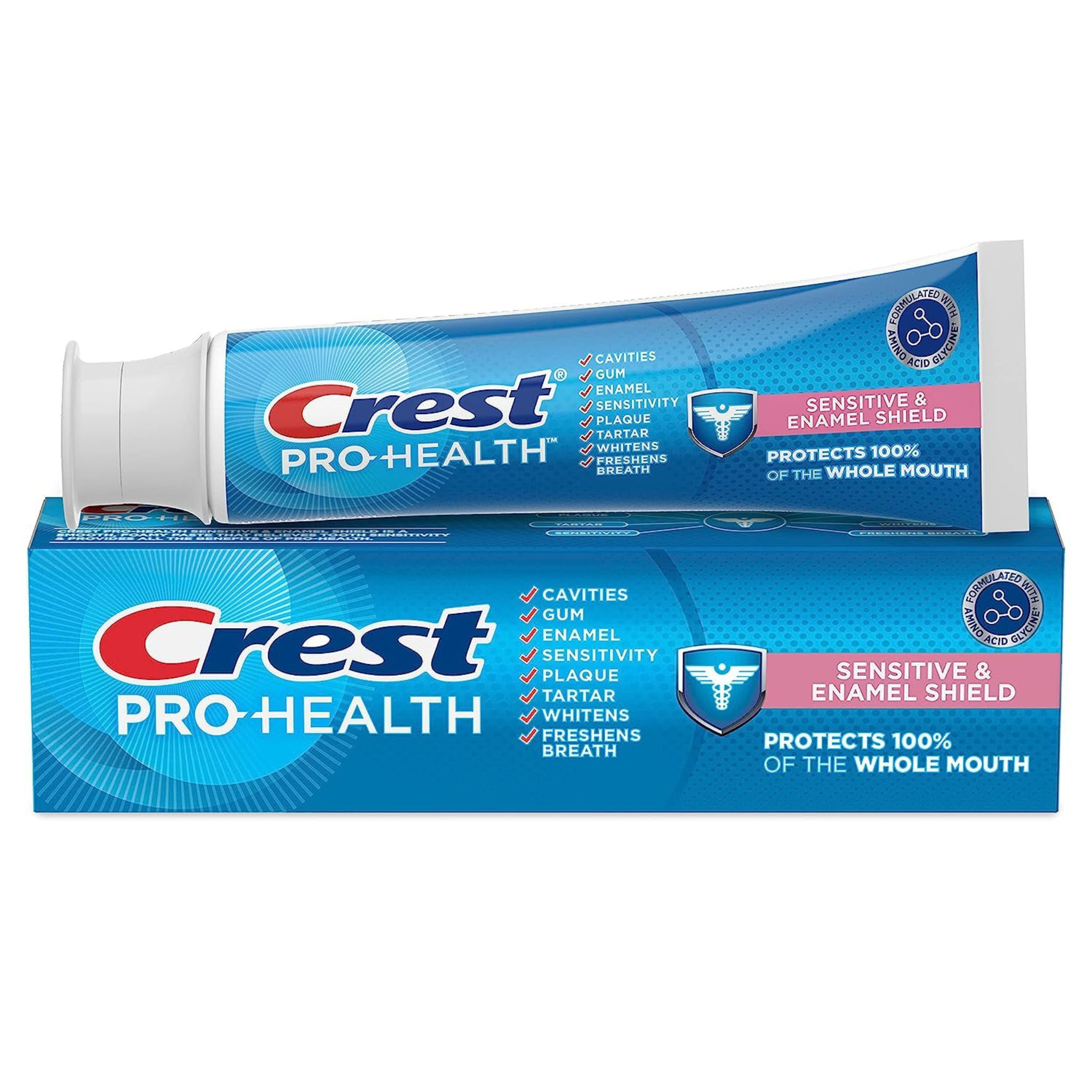 Crest, Pro-Health Sensitive & Enamel Shield Toothpaste, Protects Sensitive Teeth and Strengthens Enamel, 4.3 oz