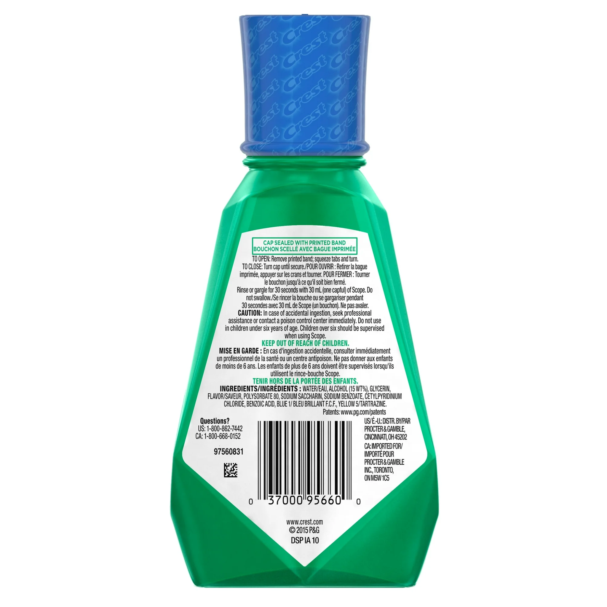 Crest, Scope Classic Mouthwash, Original Mint Flavor for Clean and Fresh Breath, 8.4 fl oz