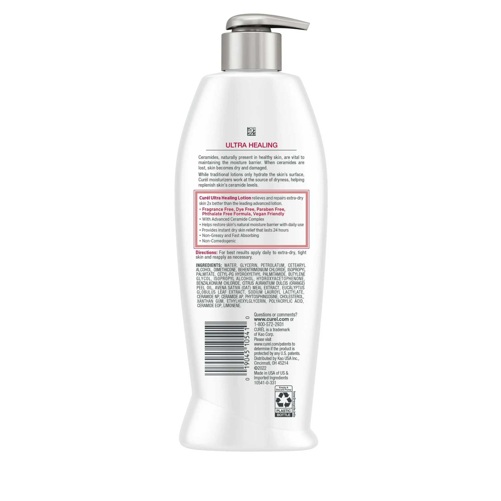 Curél®, Ultra Healing Intensive Lotion, Fragrance-Free, Extra-Dry & Sensitive Skin, 13 oz