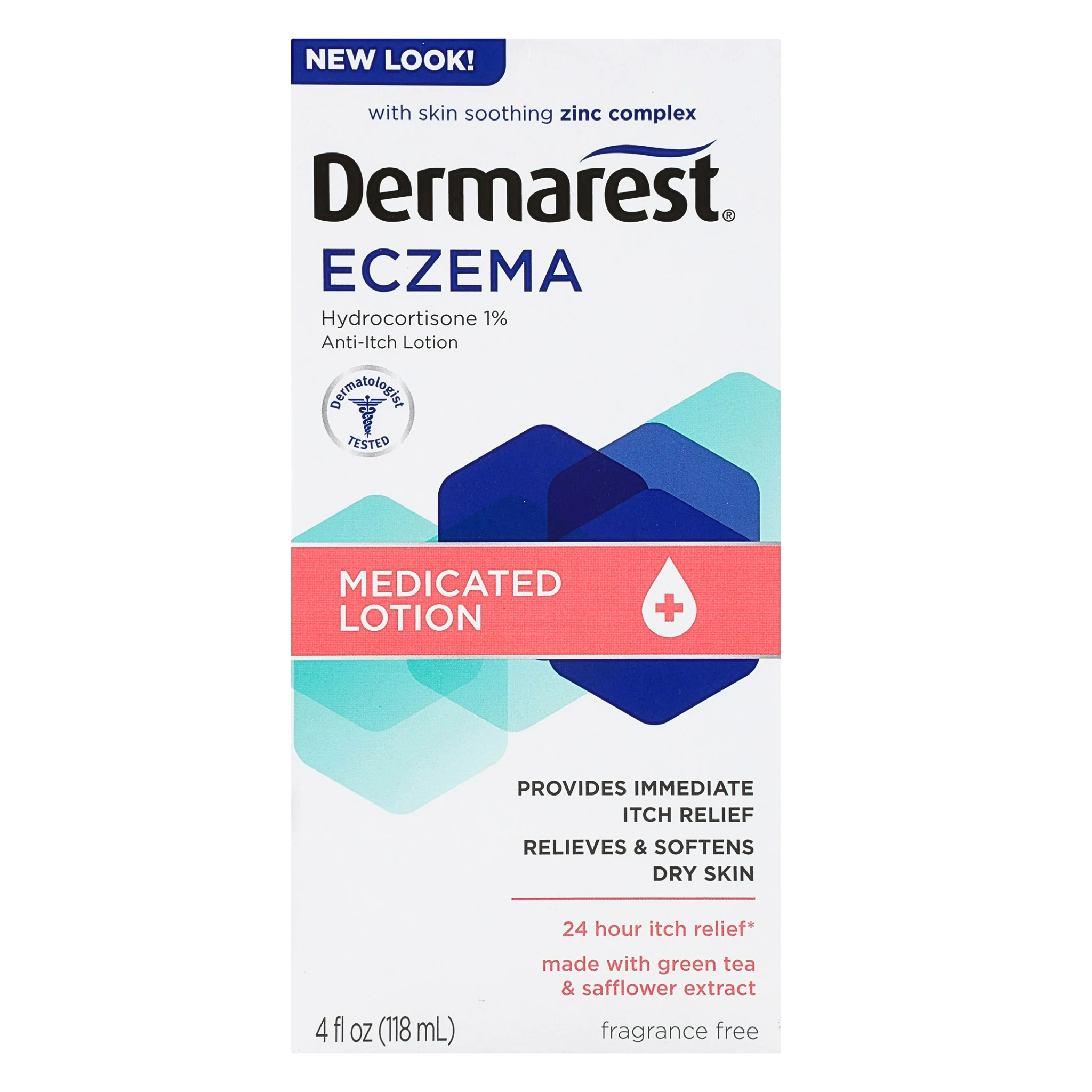 Dermarest, Eczema Medicated Lotion, Soothes Itchy & Irritated Skin, 4 fl oz Bottle