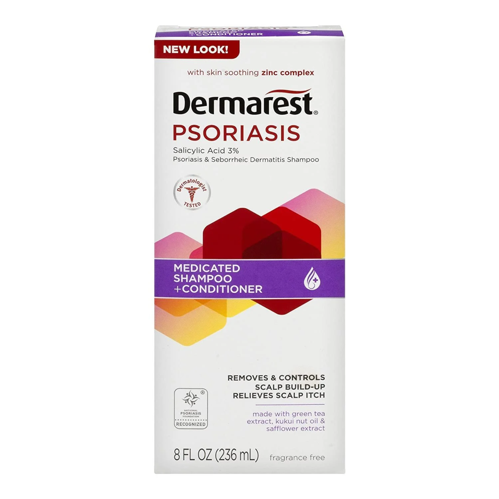 Dermarest, Psoriasis Medicated Shampoo & Conditioner, Natural Extracts for Scalp Care, 8 oz