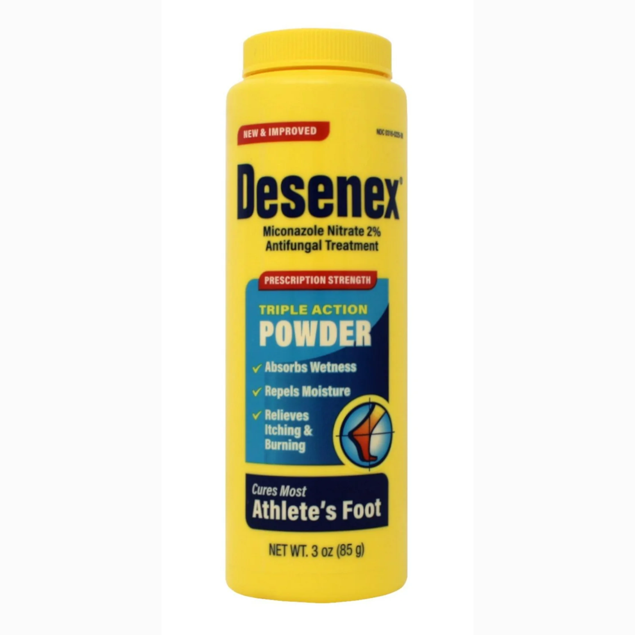 Desenex, Athlete's Foot Shake Powder, 2% Miconazole Nitrate for Fungal Infections, 3 oz