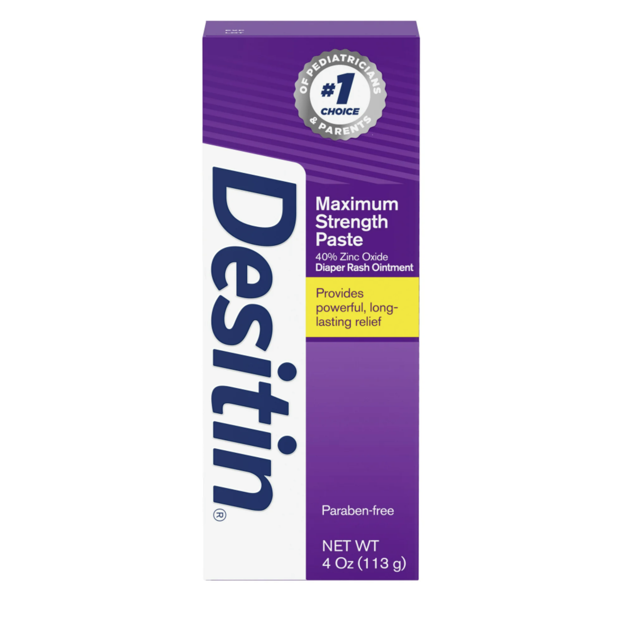 Desitin Maximum Strength Baby Diaper Rash Cream with Zinc Oxide, 4 oz