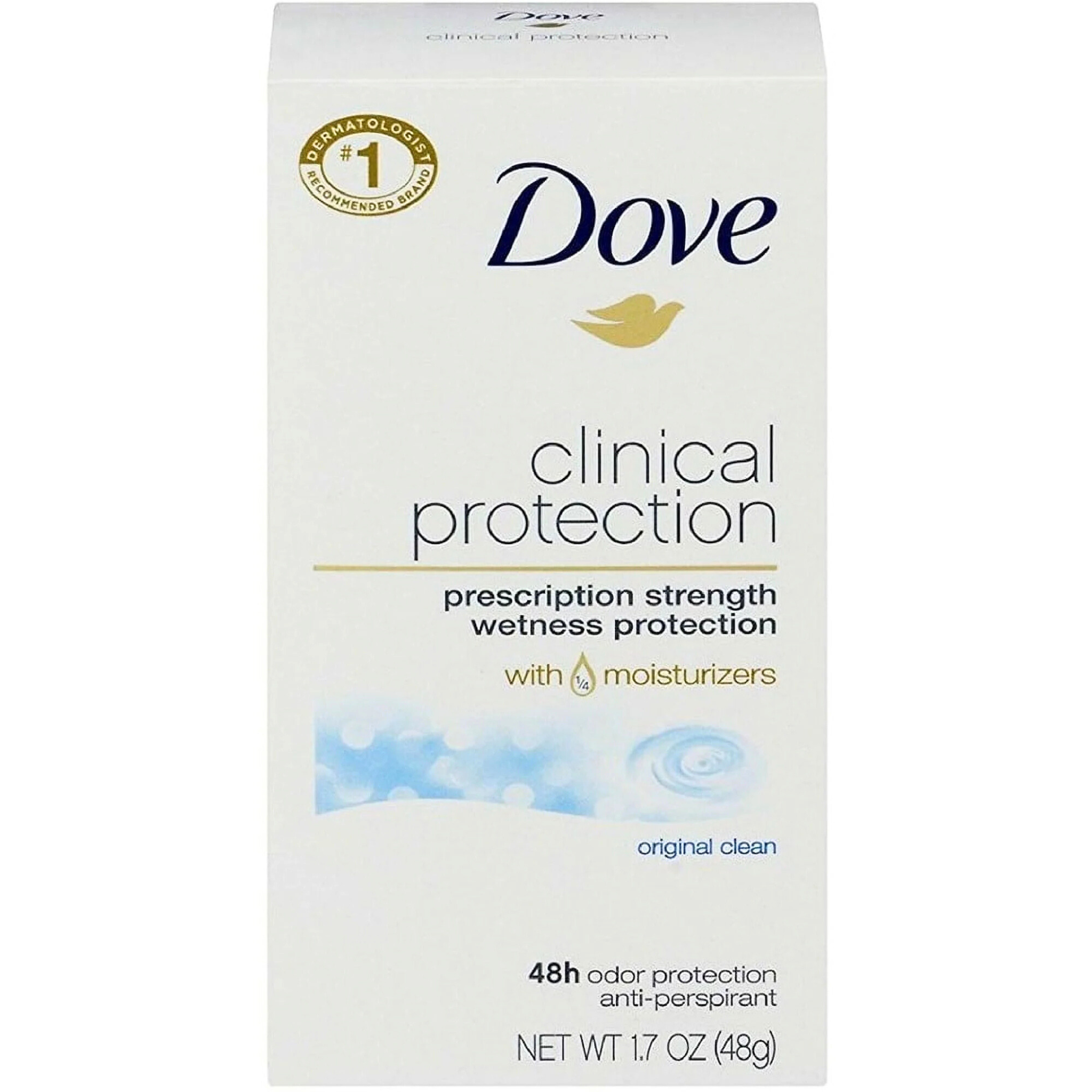 Dove Clinical Protection Antiperspirant, Original Clean 1.7 oz