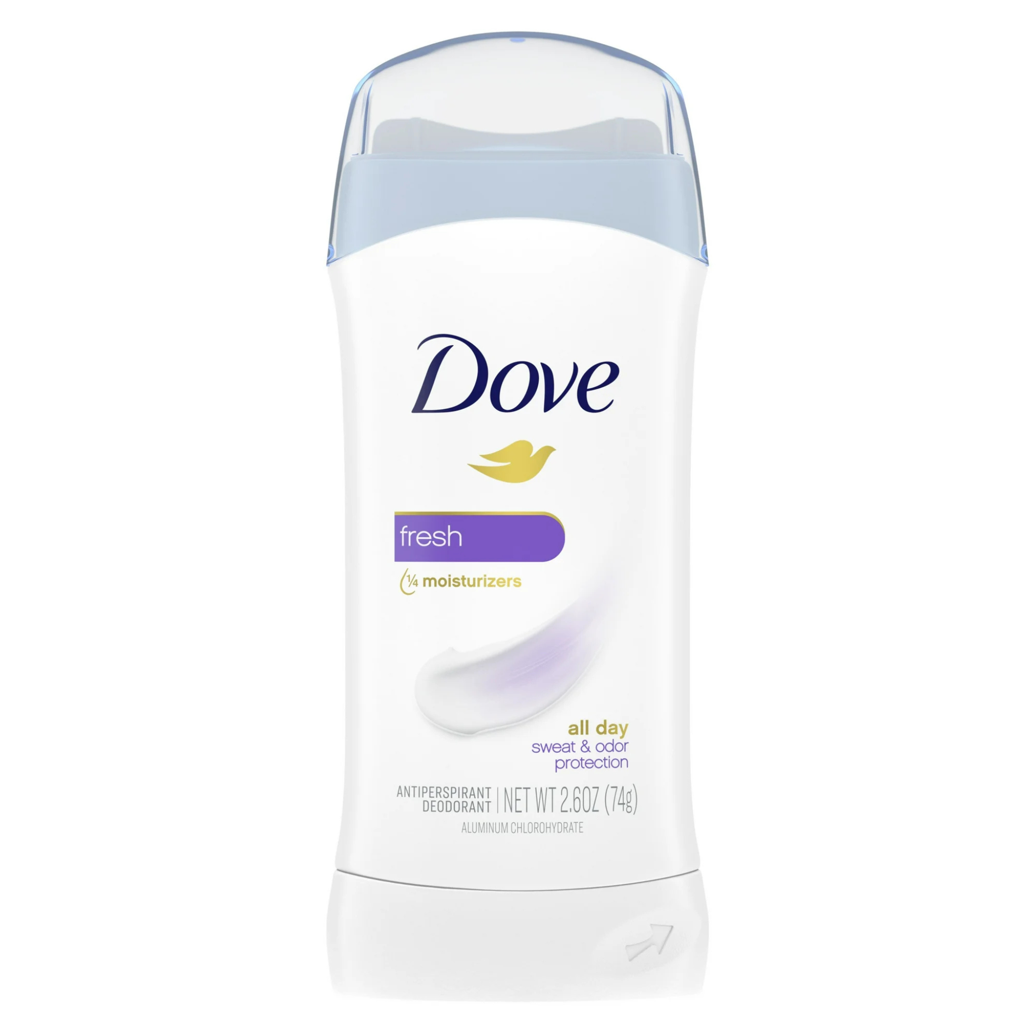 Dove Invisible Solid Women's Antiperspirant Deodorant Stick Fresh All Skin, 2.6 oz