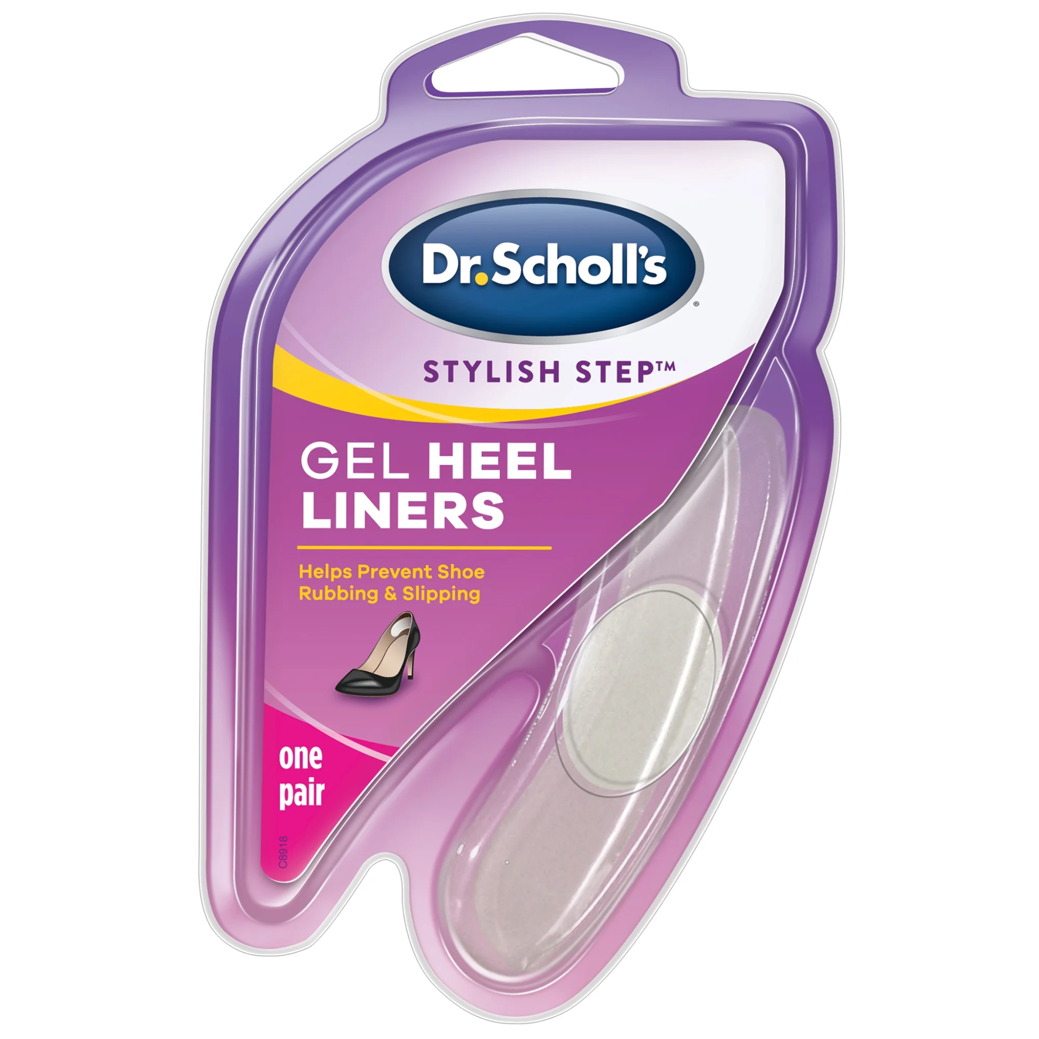 Dr. Scholl’s, Gel Heel Liners, Comfortable Cushioning to Prevent Shoe Rubbing and Slipping, 1 Pair