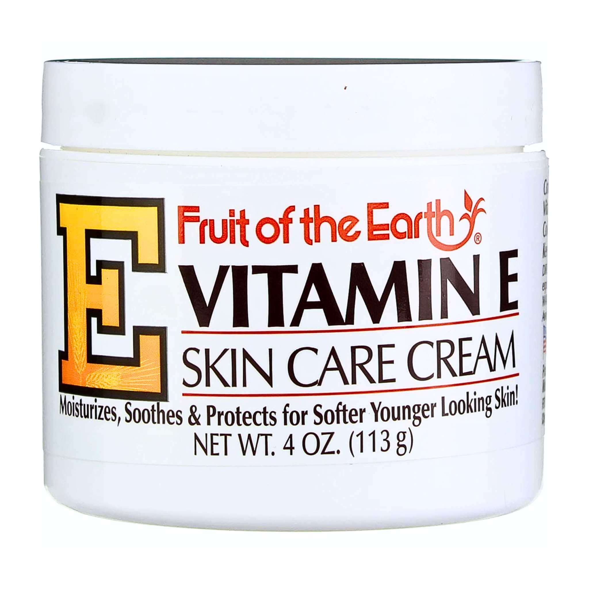 Fruit of the Earth, Vitamin E Skin Care Cream, Nourishing Moisturizer for Soft Skin, 4 oz