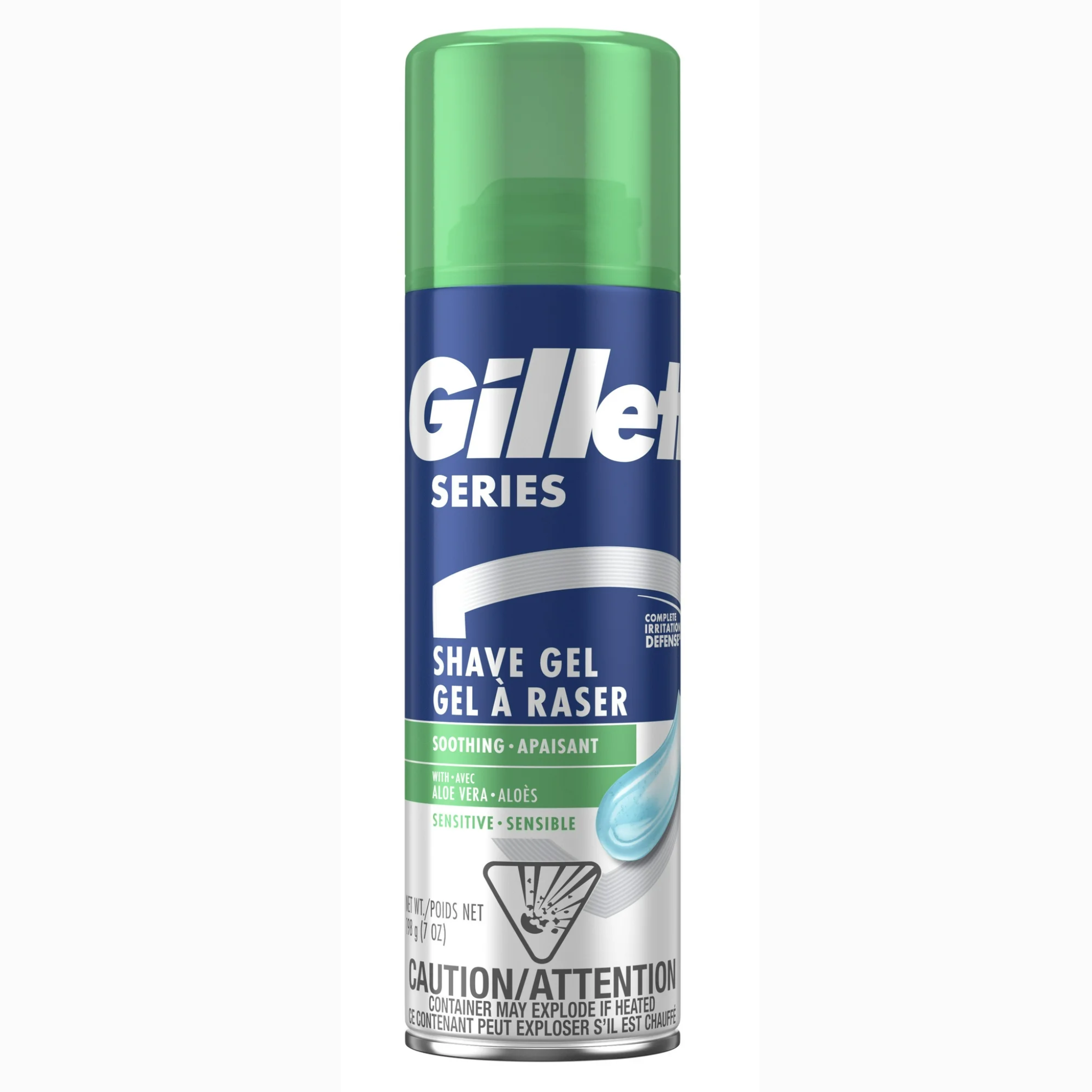 Gillette, Series Soothing Shave Gel for Men with Aloe Vera, Hydrating and Comforting Formula, 7 oz