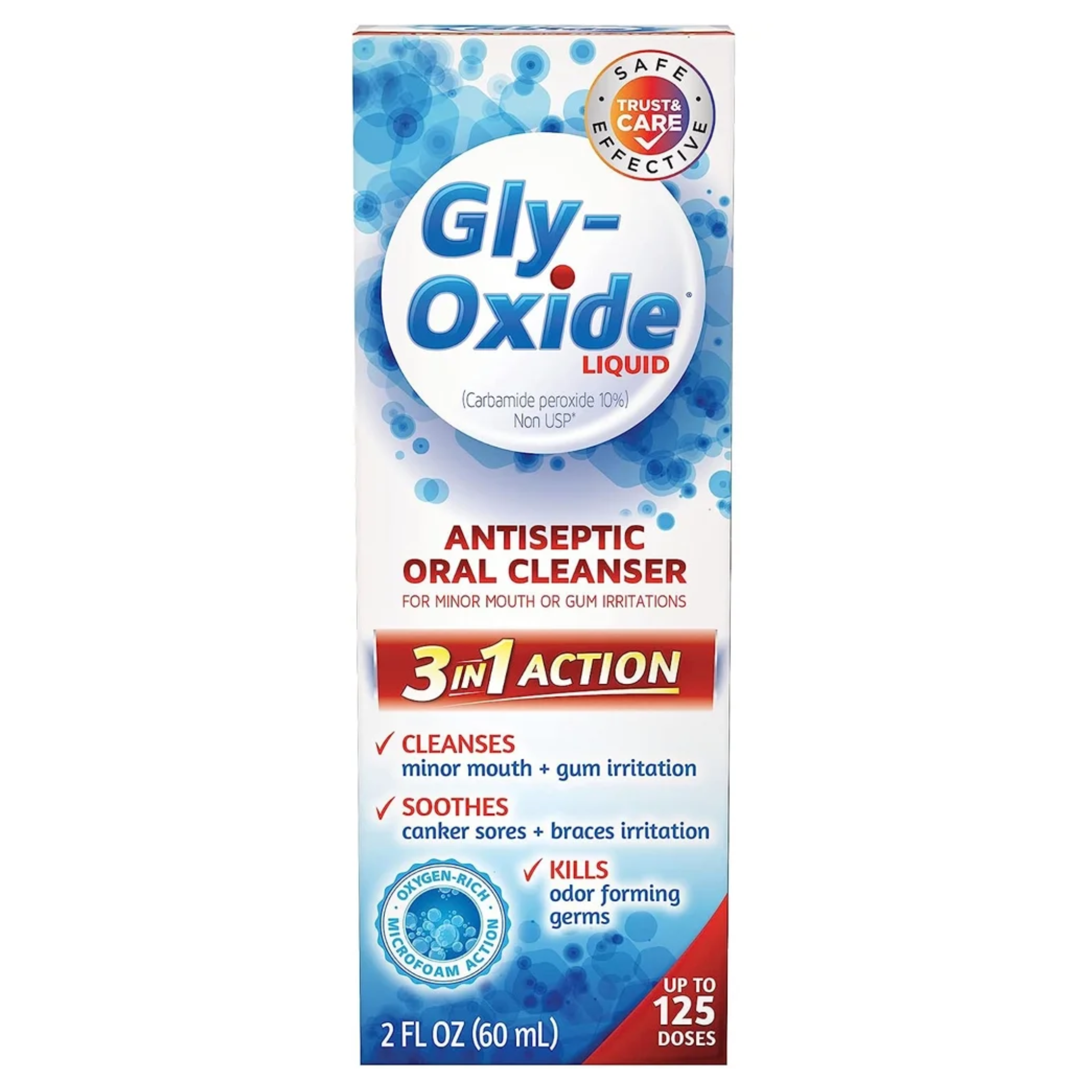 Gly-Oxide, Liquid Antiseptic Oral Cleanser for Soothing and Cleaning, 2 FL OZ