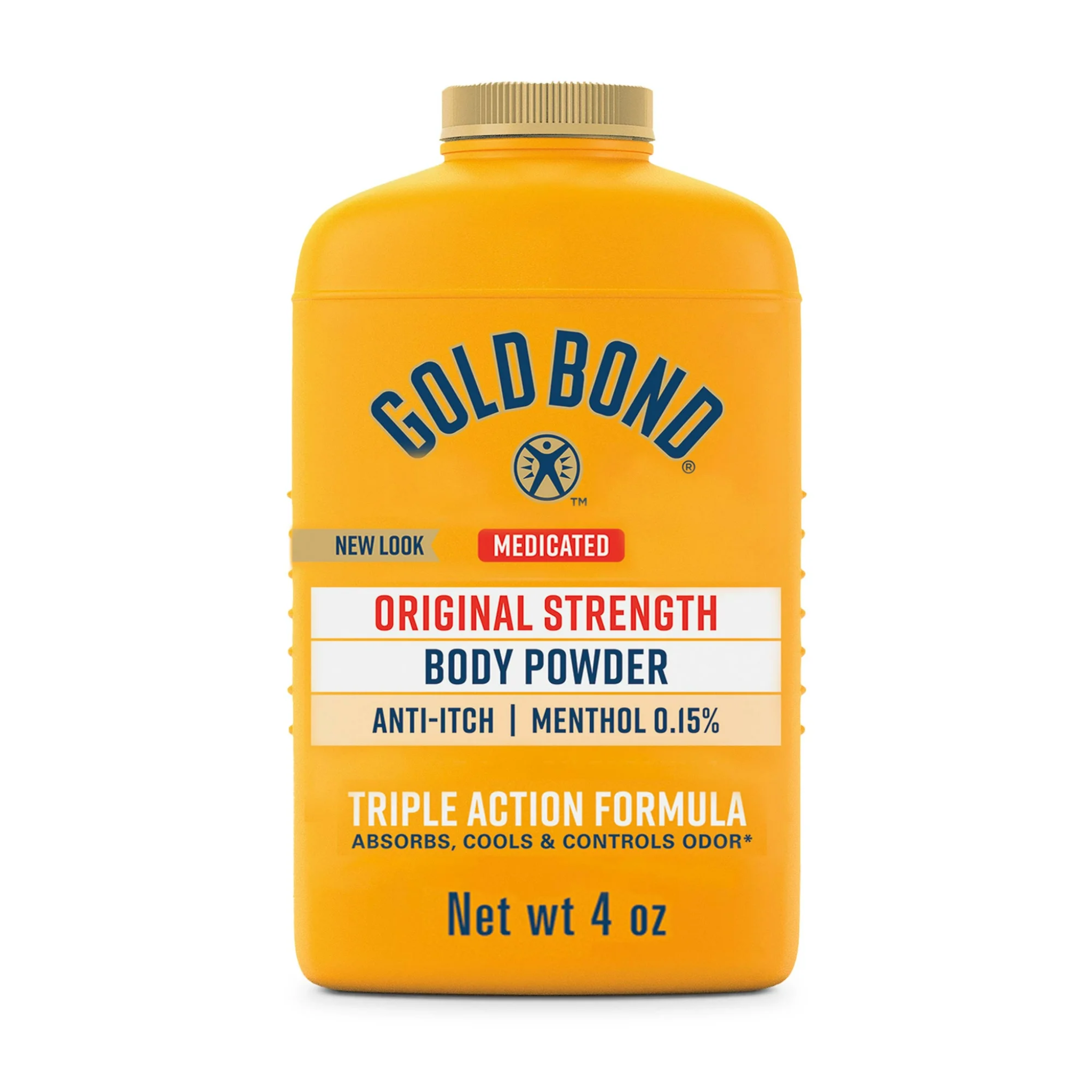 Gold Bond, Medicated Original Strength Body Powder, Talc-Free Formula for Freshness and Comfort, 4 oz