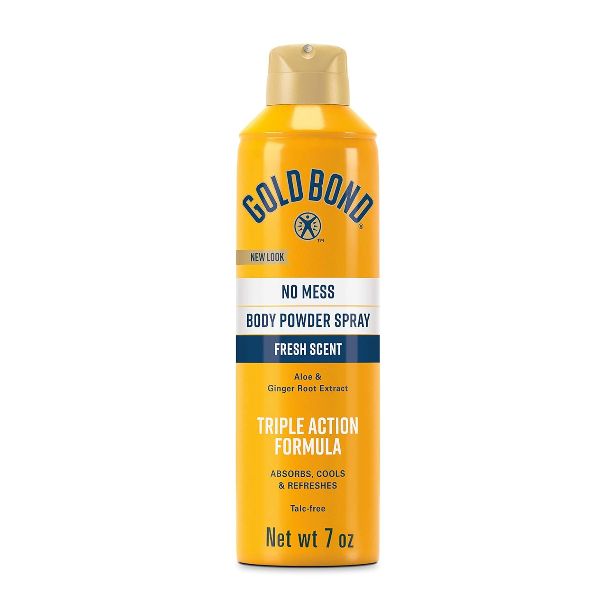 Gold Bond, No Mess Talc-Free Body Powder Spray, Triple Action Formula with Fresh Scent for Long-Lasting Freshness, 7 oz