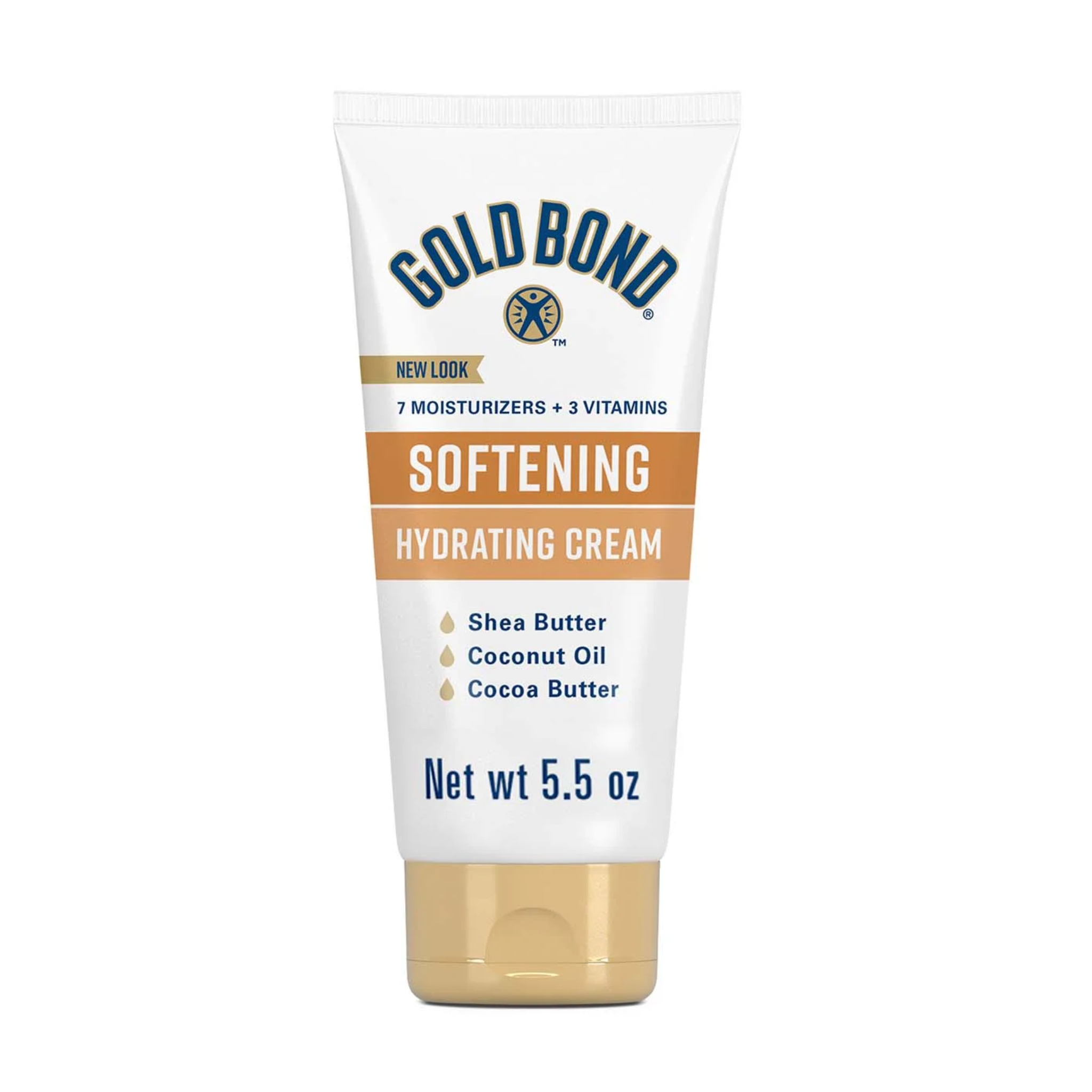 Gold Bond, Softening Hydrating Lotion, Nourishing Moisturizer with Coconut Oil, Cocoa & Shea Butter, 5.5 oz Tube