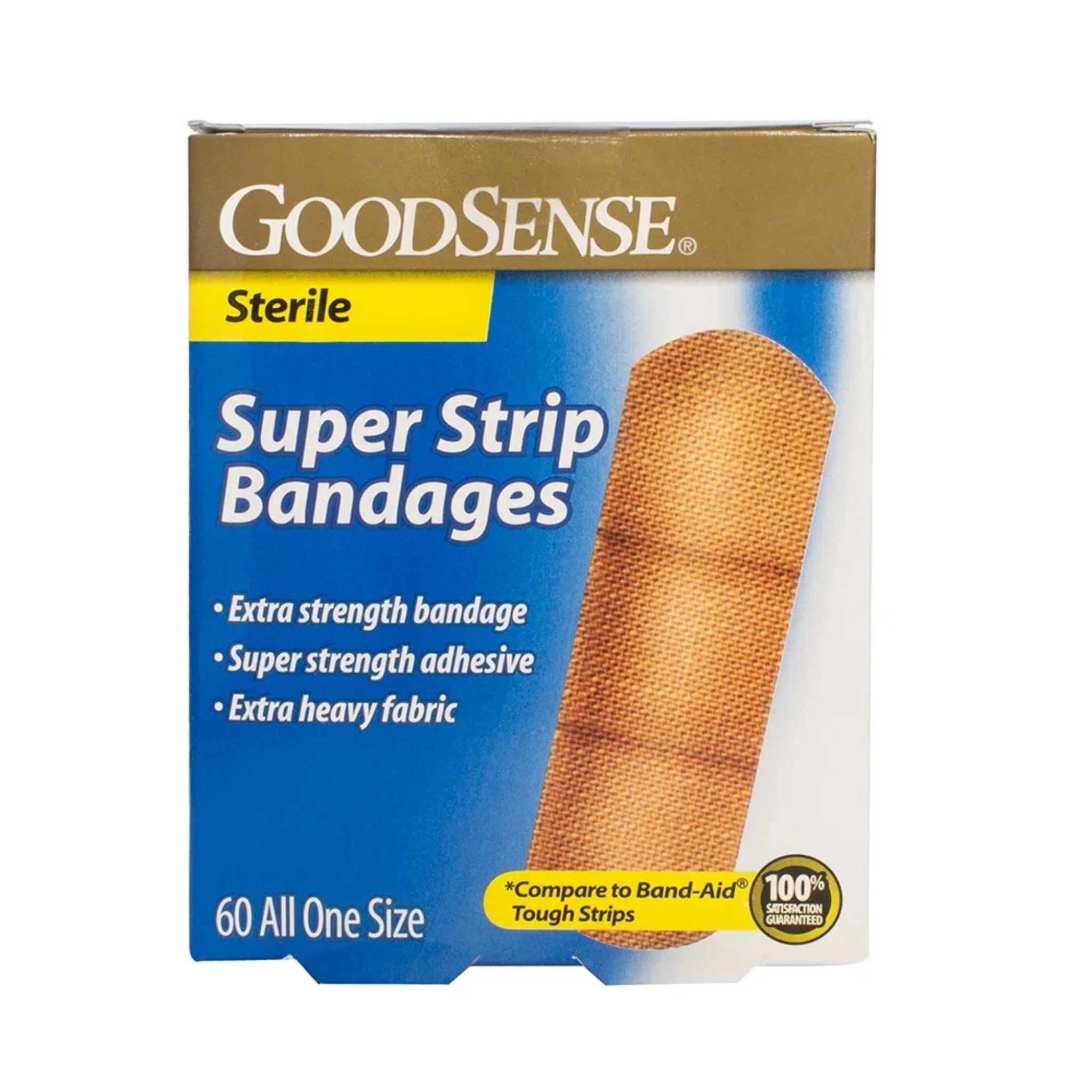 GoodSense Super Strip Bandages All One Size 60 CT