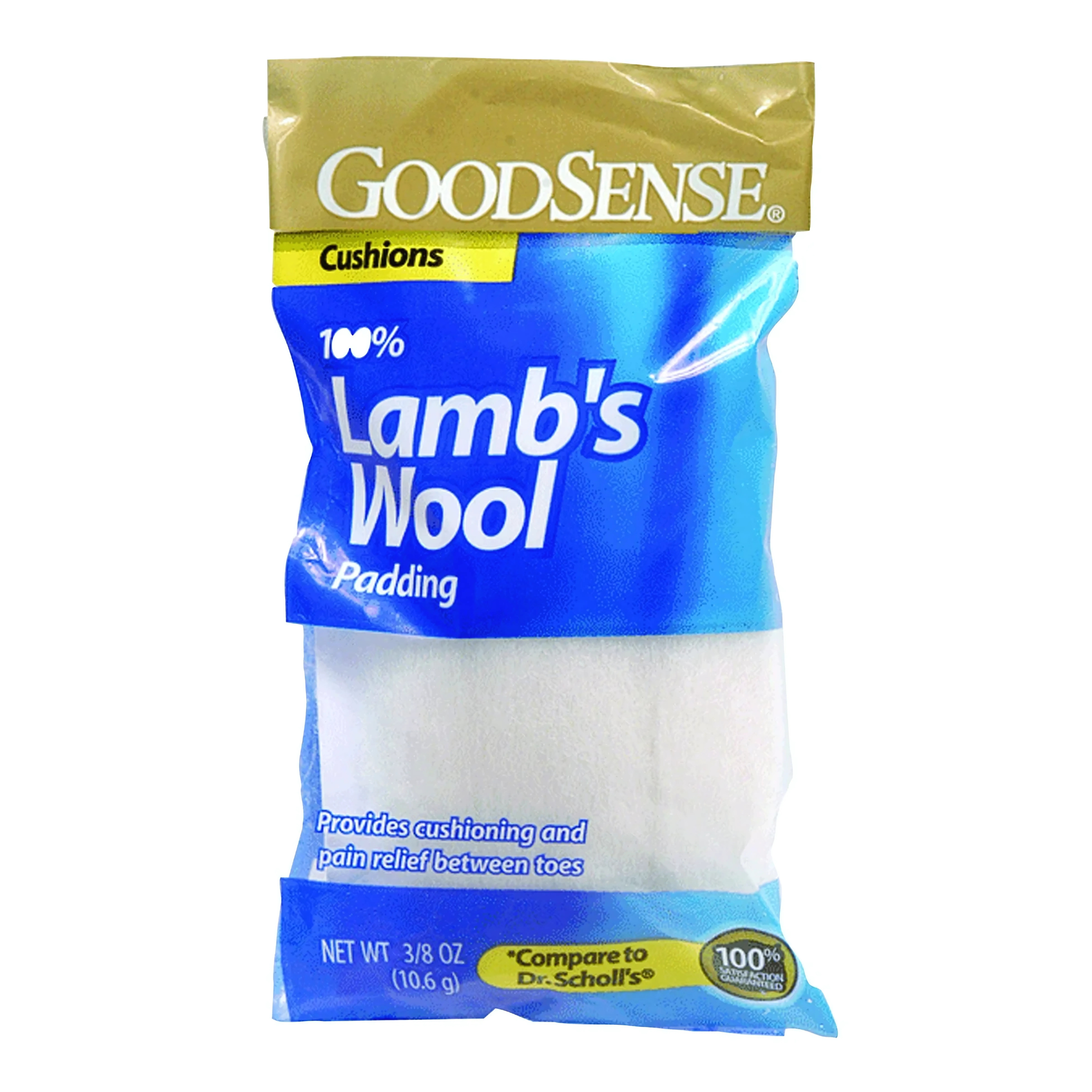 GoodSense, Lamb's Wool Padding, Soft Cushioning for Foot Comfort, 0.375 oz