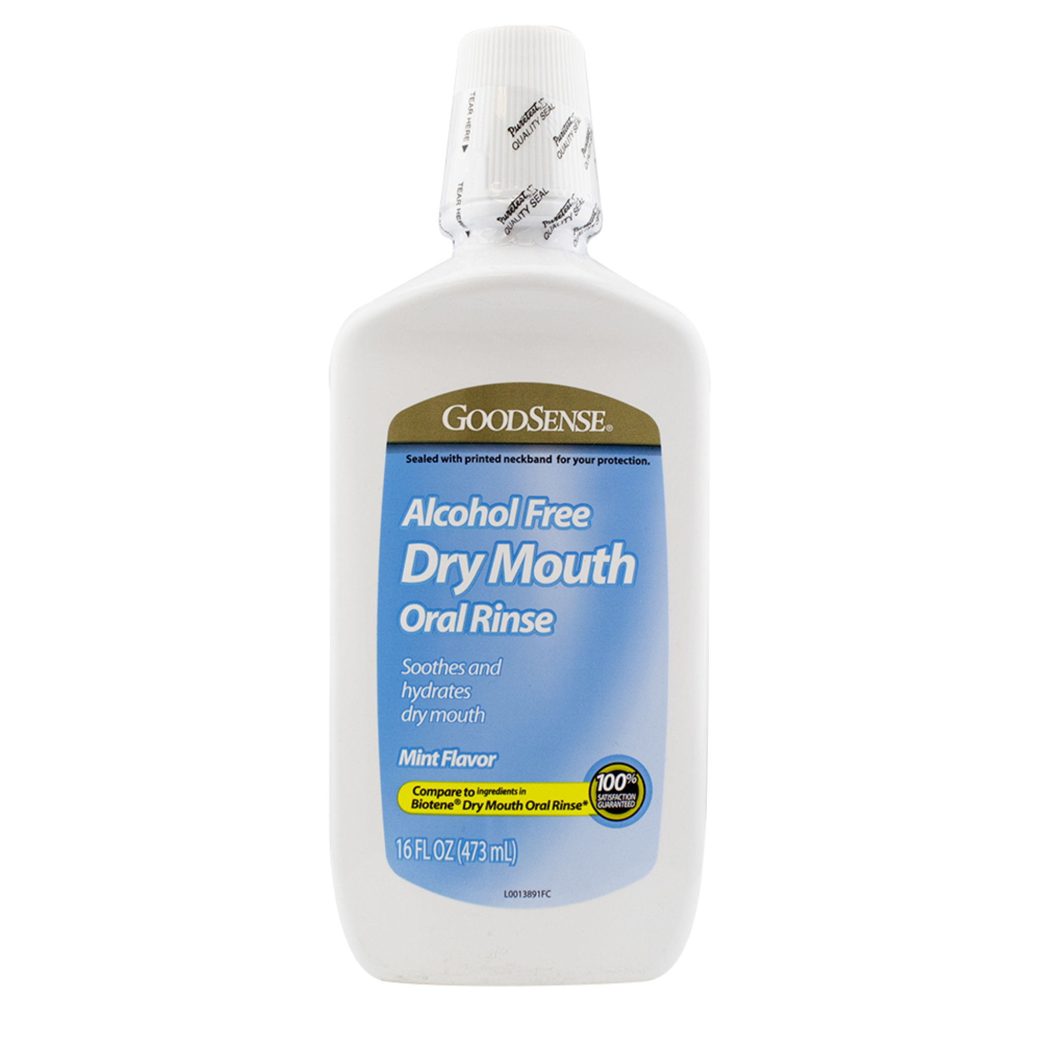 GoodSense, Alcohol-Free Dry Mouth Oral Rinse, Mint Flavor for Soothing Relief, 16 oz