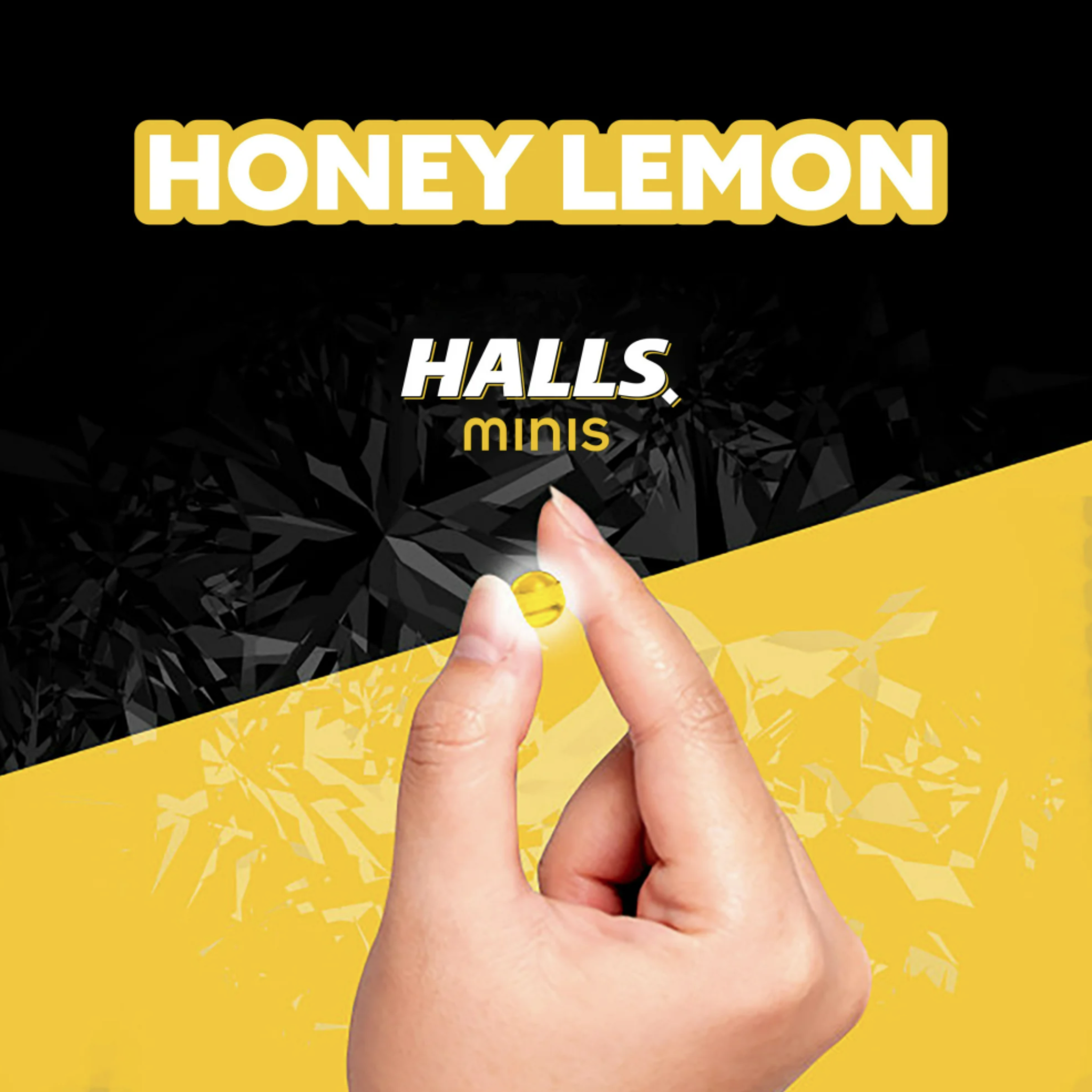 HALLS Minis Honey Lemon Flavor Sugar Free Cough Drops, 24 Drops (Pack of 8)