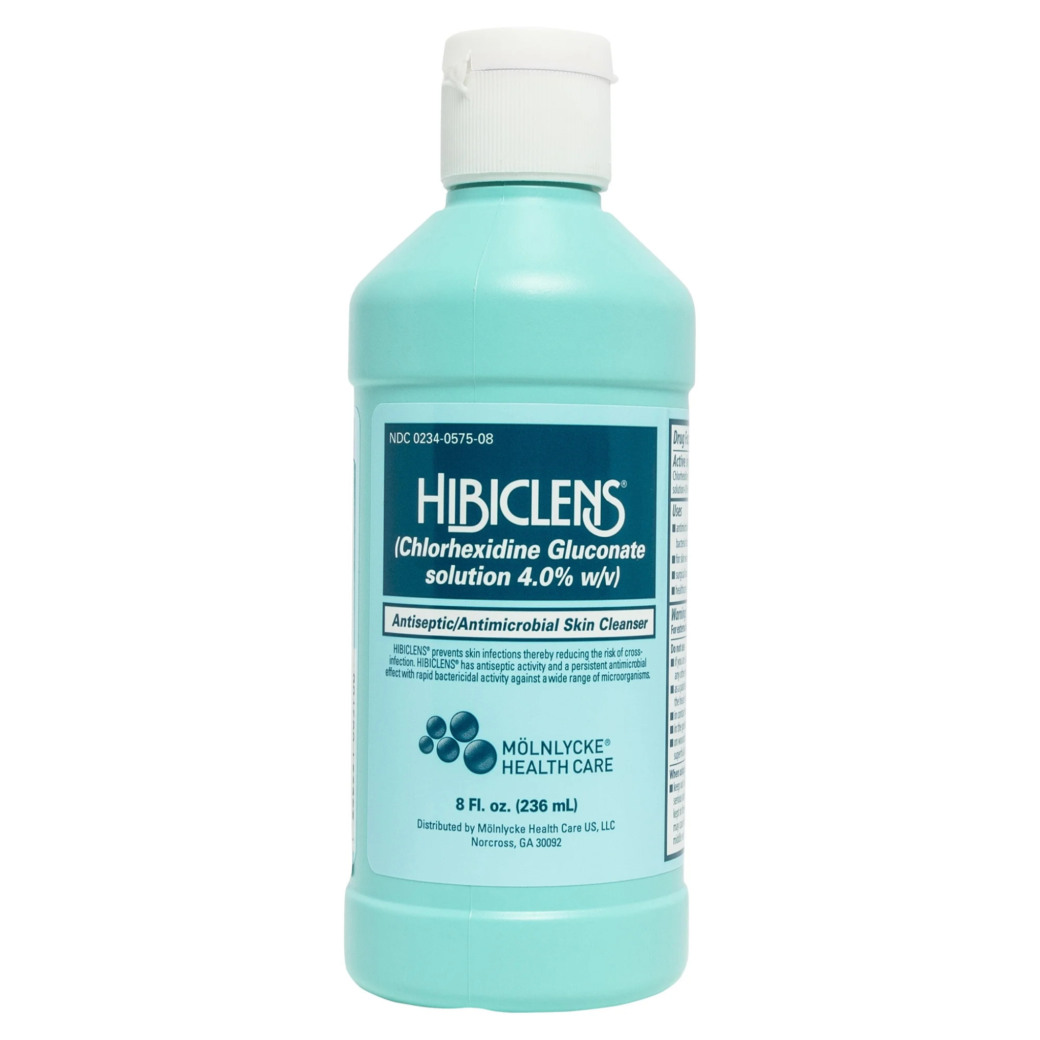 Hibiclens, Antiseptic and Antimicrobial Skin Cleanser, Effective Germ Protection, Liquid Non-Sterile Bottle,  8 oz