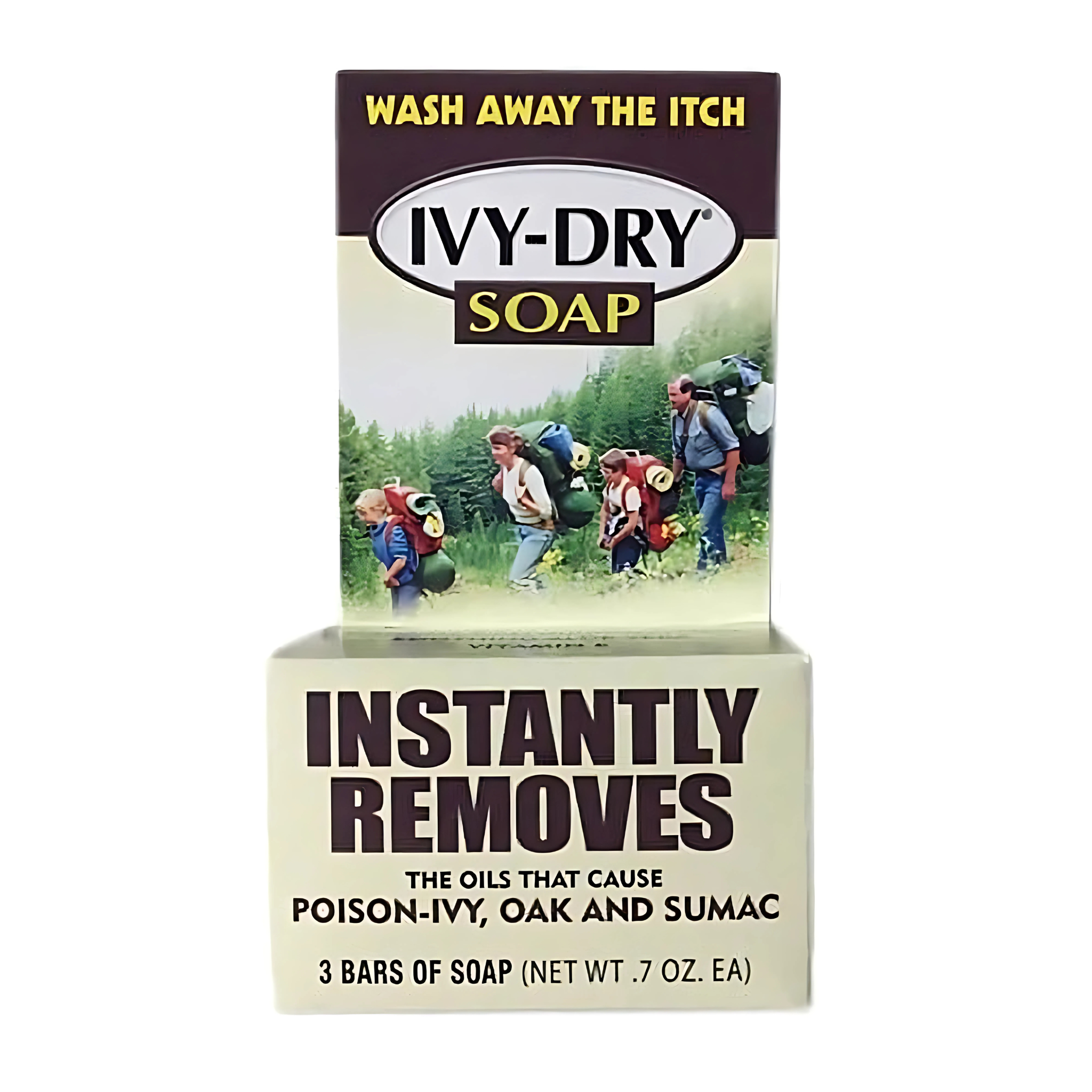 Ivy-Dry, Poison Ivy, Oak & Sumac Soap, Fast Acting Relief for Skin Irritation, 3 Bars of 0.7 Oz Each