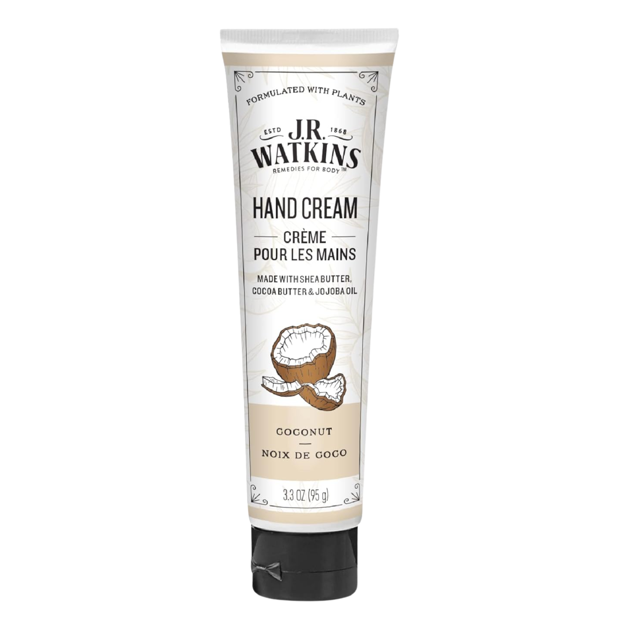 J.R. Watkins, Hand Cream, Coconut & Honey, 3.3 oz