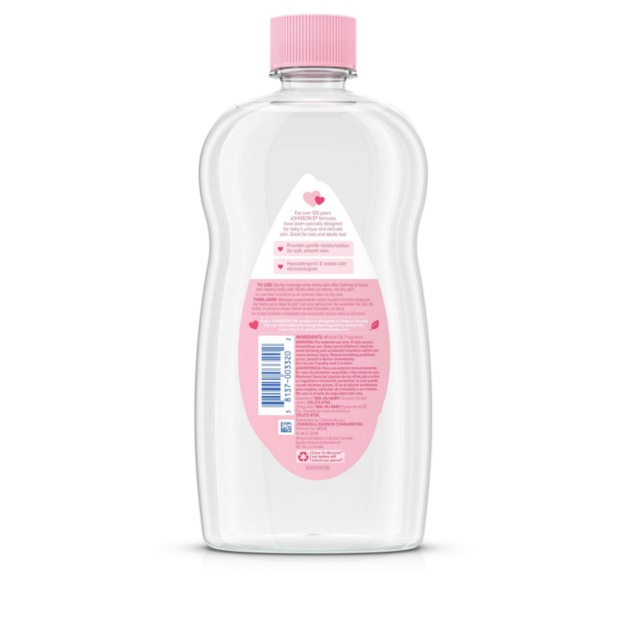 Johnson & Johnson Baby Oil, 20 Fl Oz