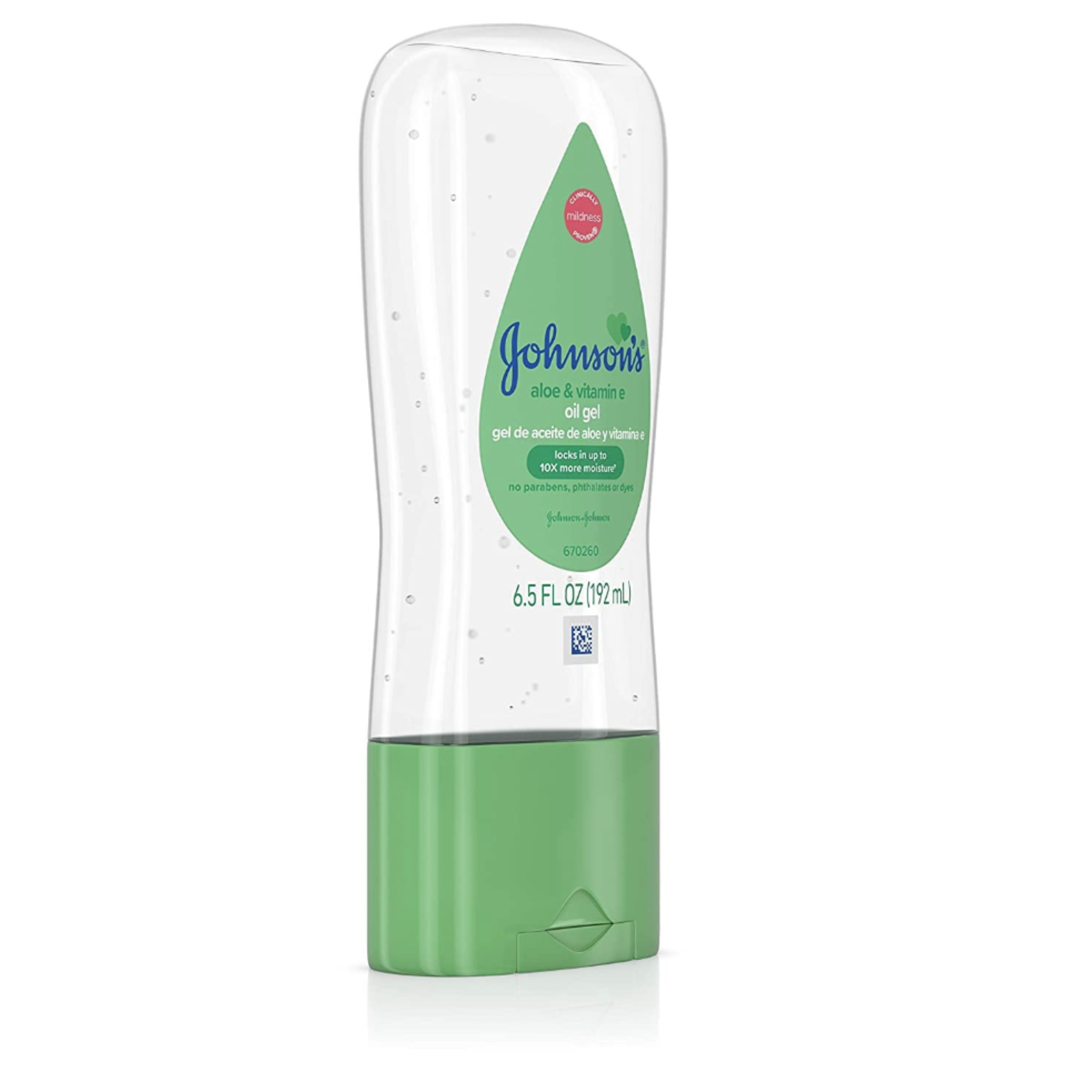 Johnson's Baby Gel Oil with Aloe & Vitamin E, 6.5 Ounces