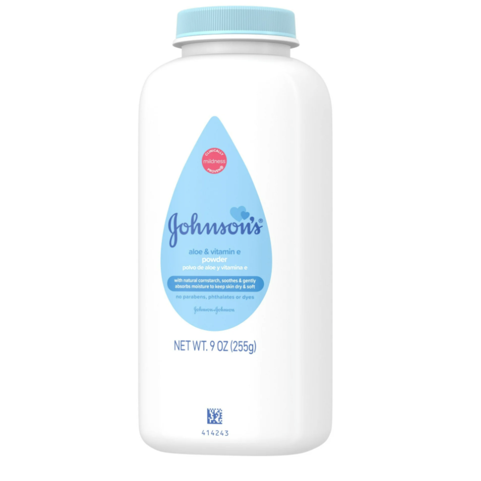 Johnson's Cornstarch Baby Powder with Aloe & Vitamin E, 9 oz